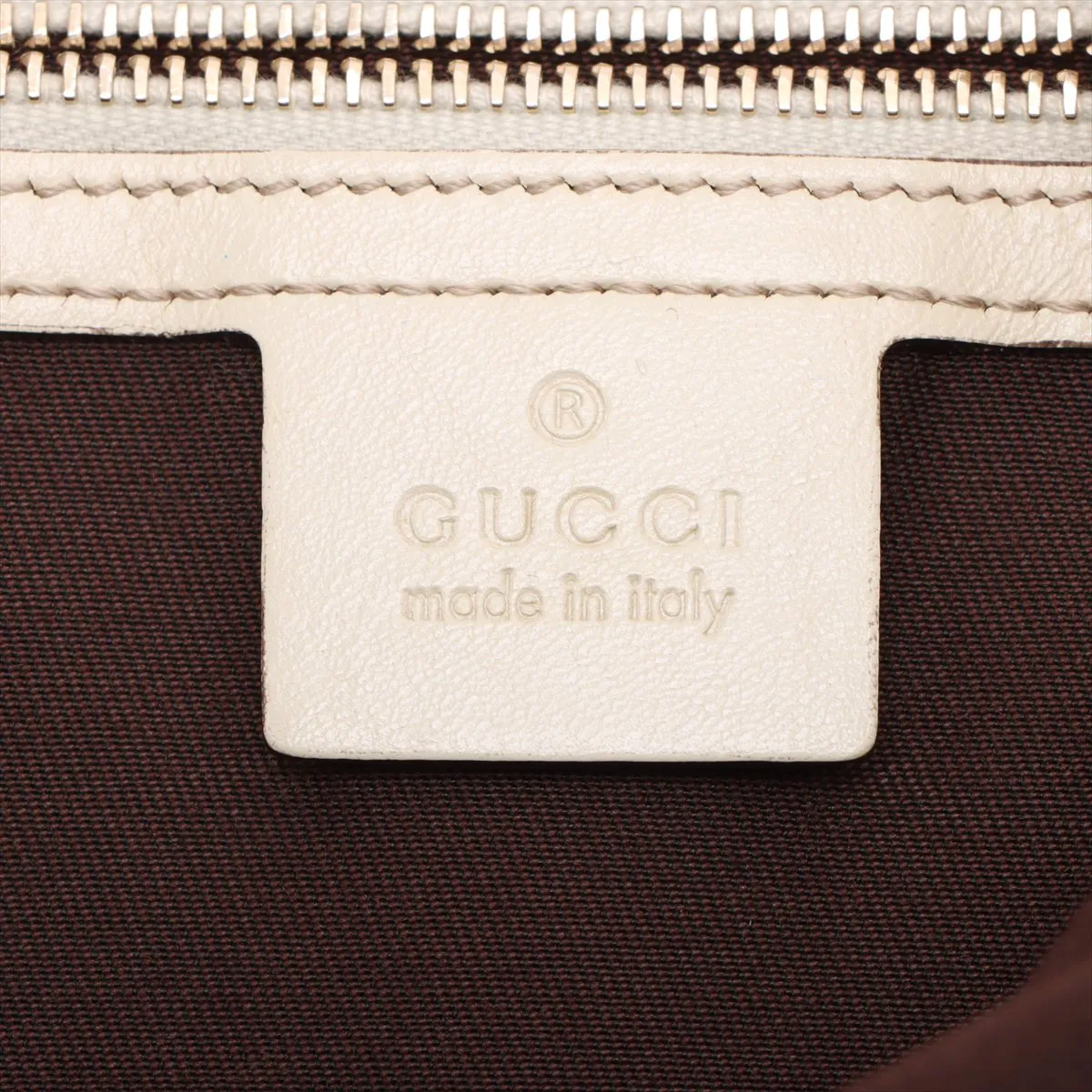 GG Canvas x Leather Handbag Beige 203504 — view 10