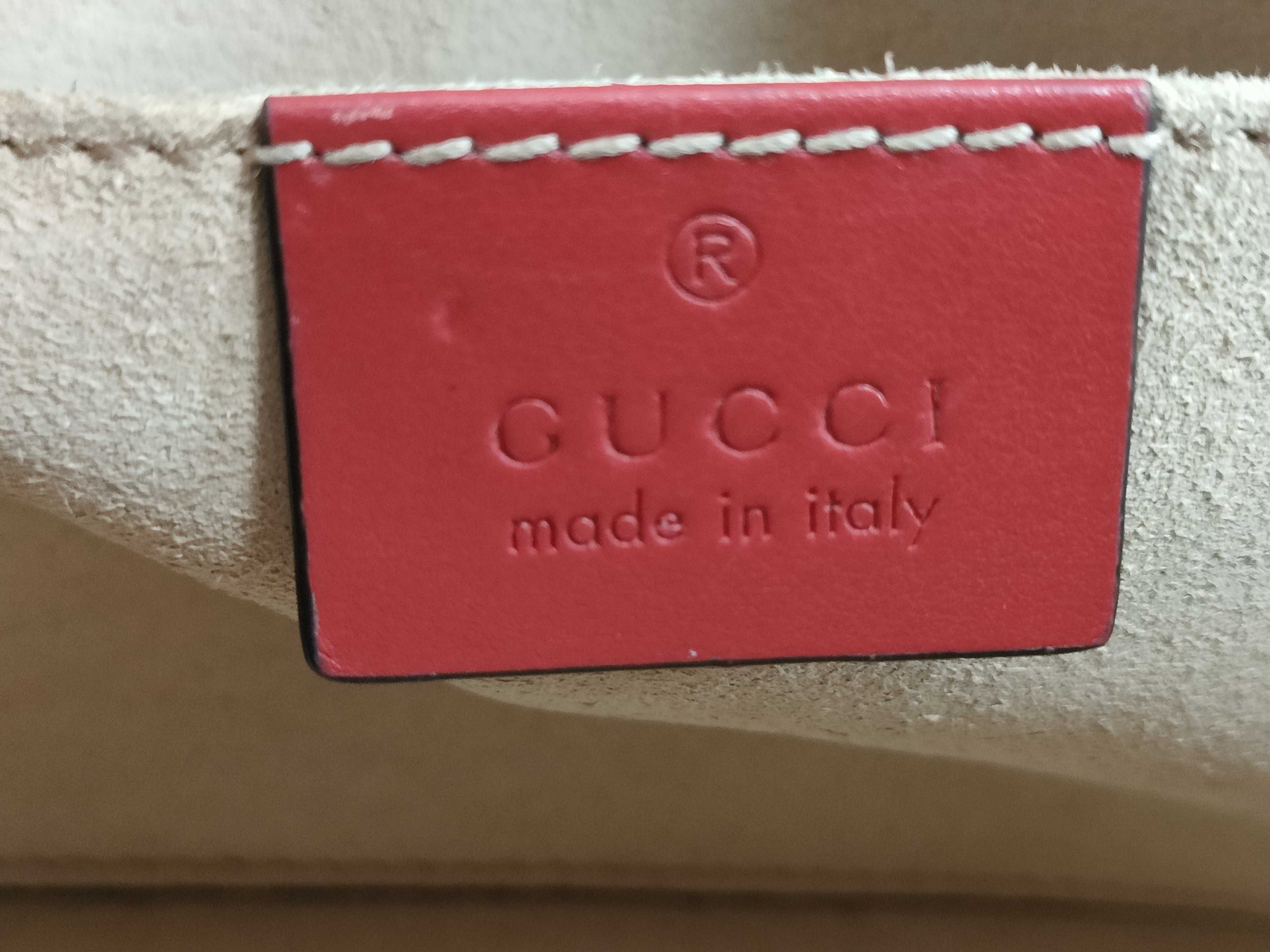 GG Marmont Leather Red Shoulder Bag 447632 — view 12