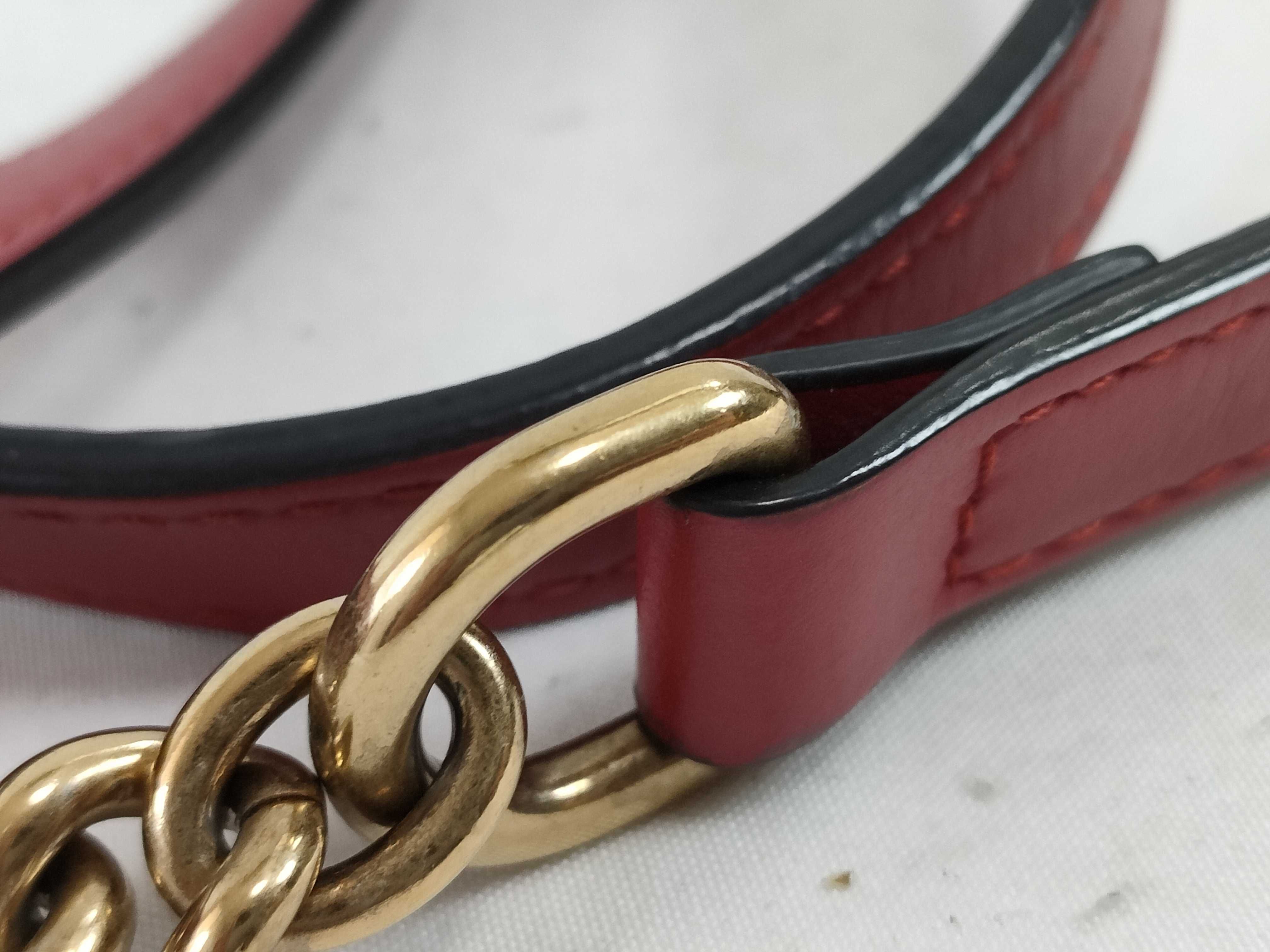GG Marmont Leather Red Shoulder Bag 447632 — view 4
