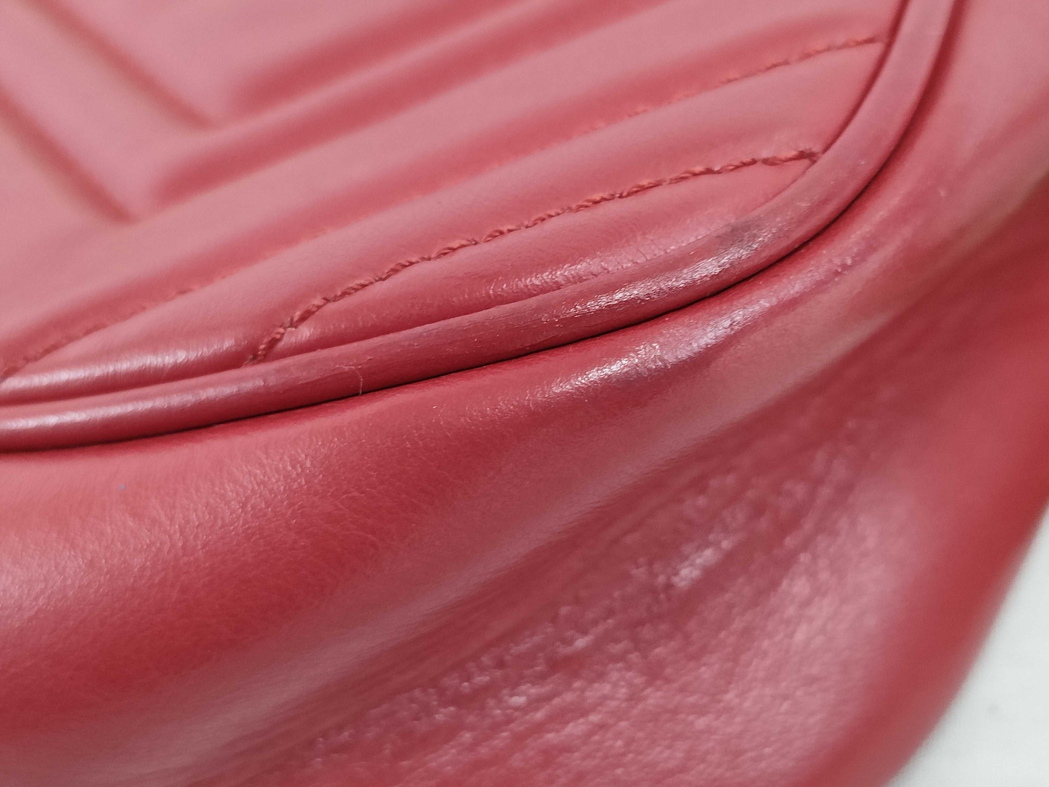 GG Marmont Leather Red Shoulder Bag 447632 — view 7