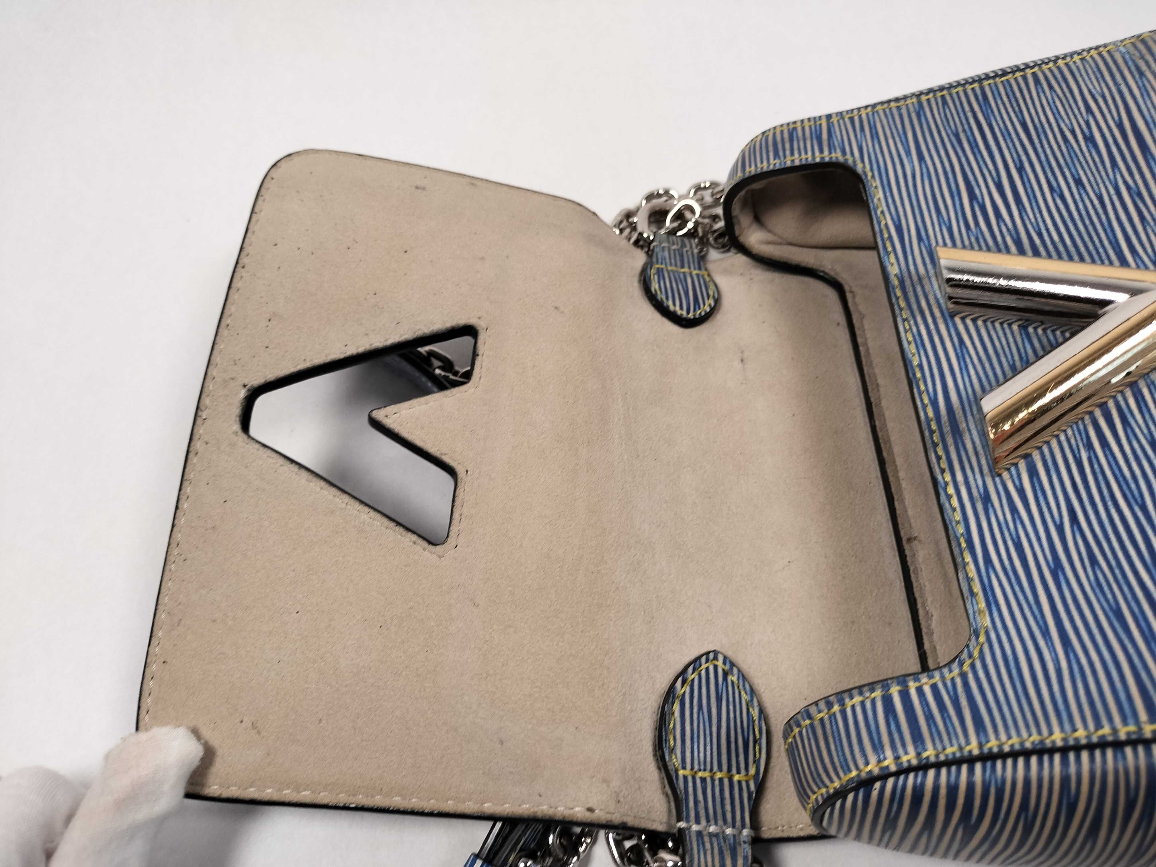 Epi Leather Denim Twist PM Chain Shoulder Bag — view 8