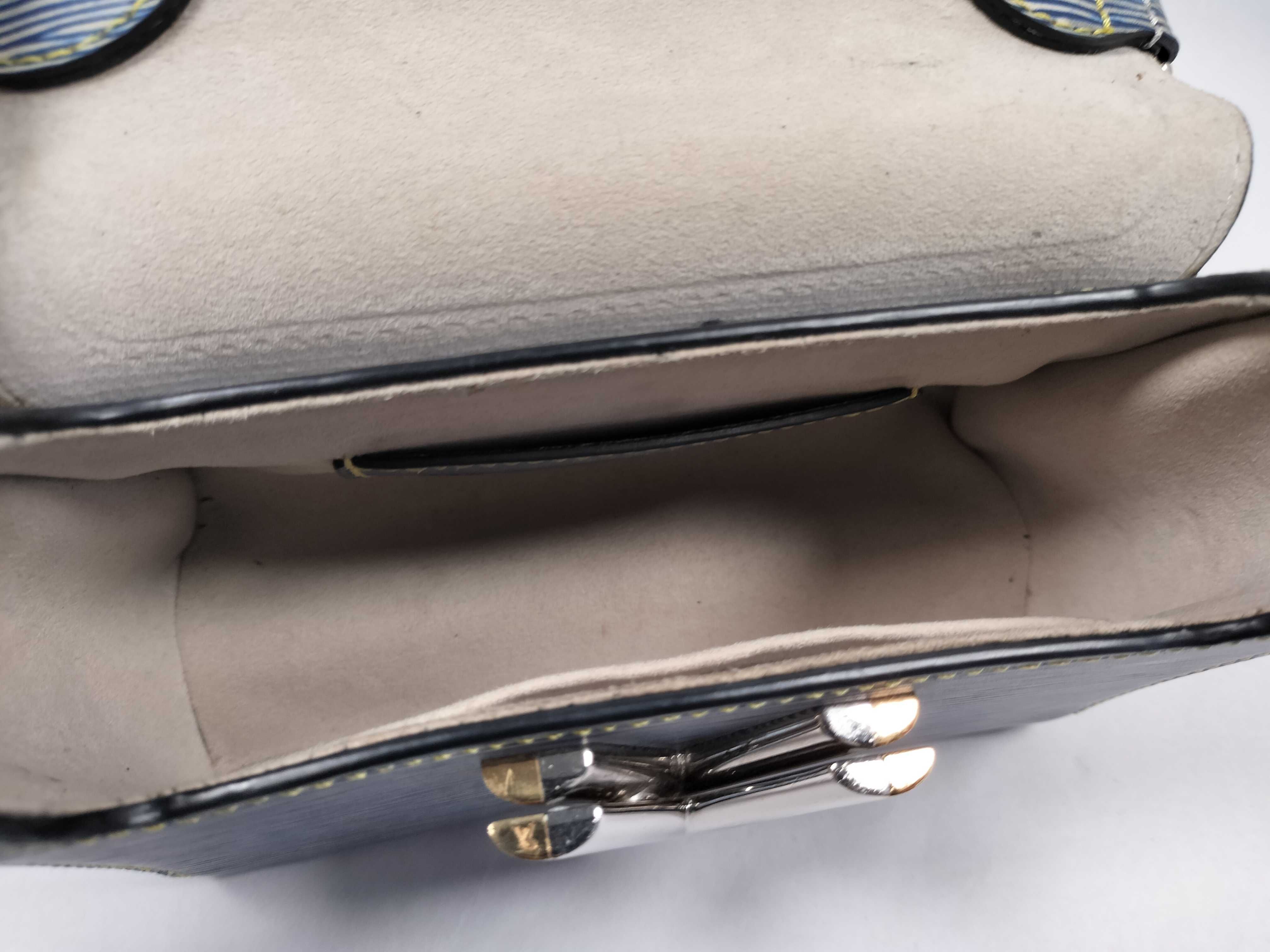 Epi Leather Denim Twist PM Chain Shoulder Bag — view 10