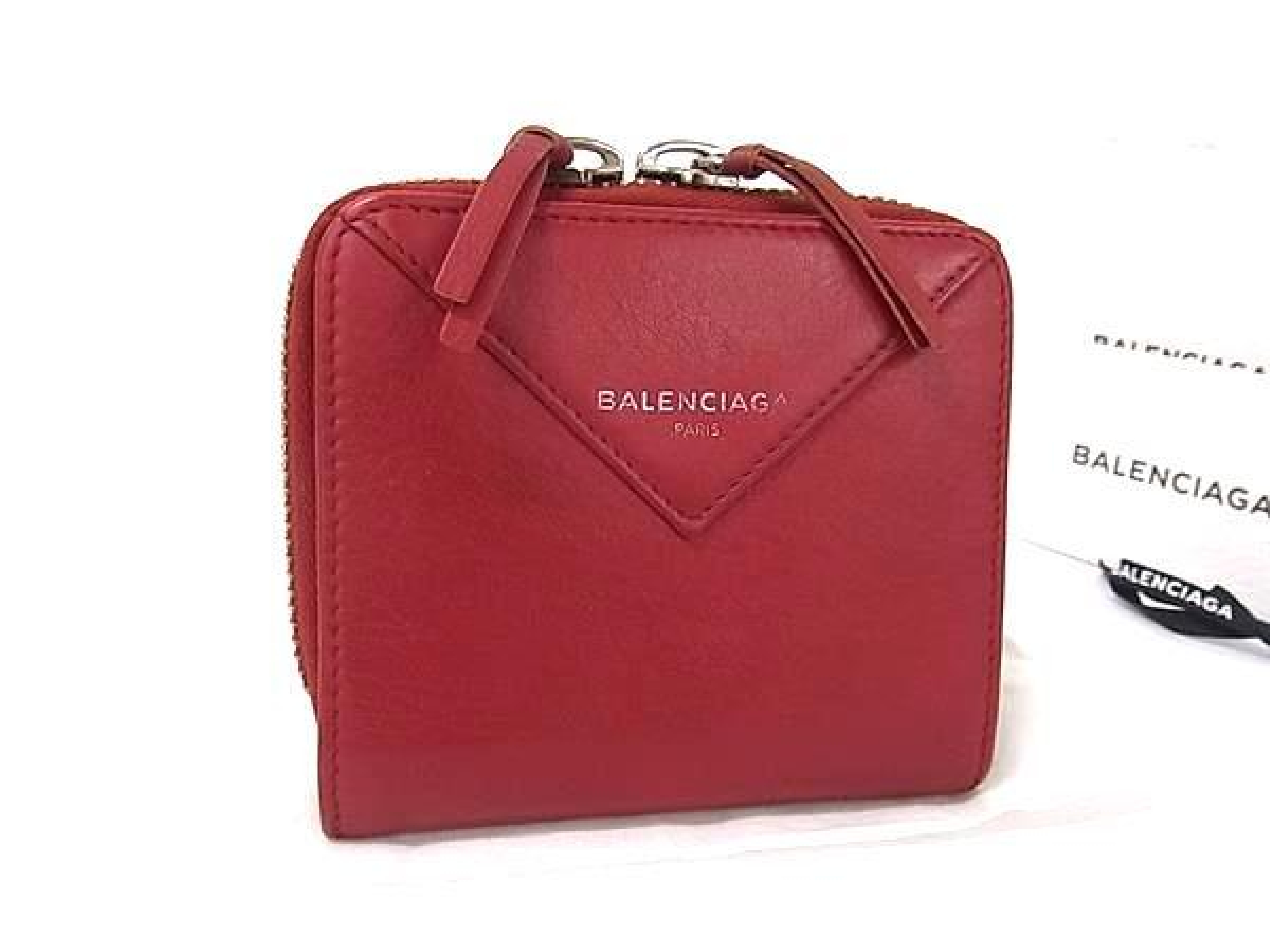 371662 Paper Billfold Leather Bi-fold Wallet, Billfold, Coin Purse, Red (GC3049)
