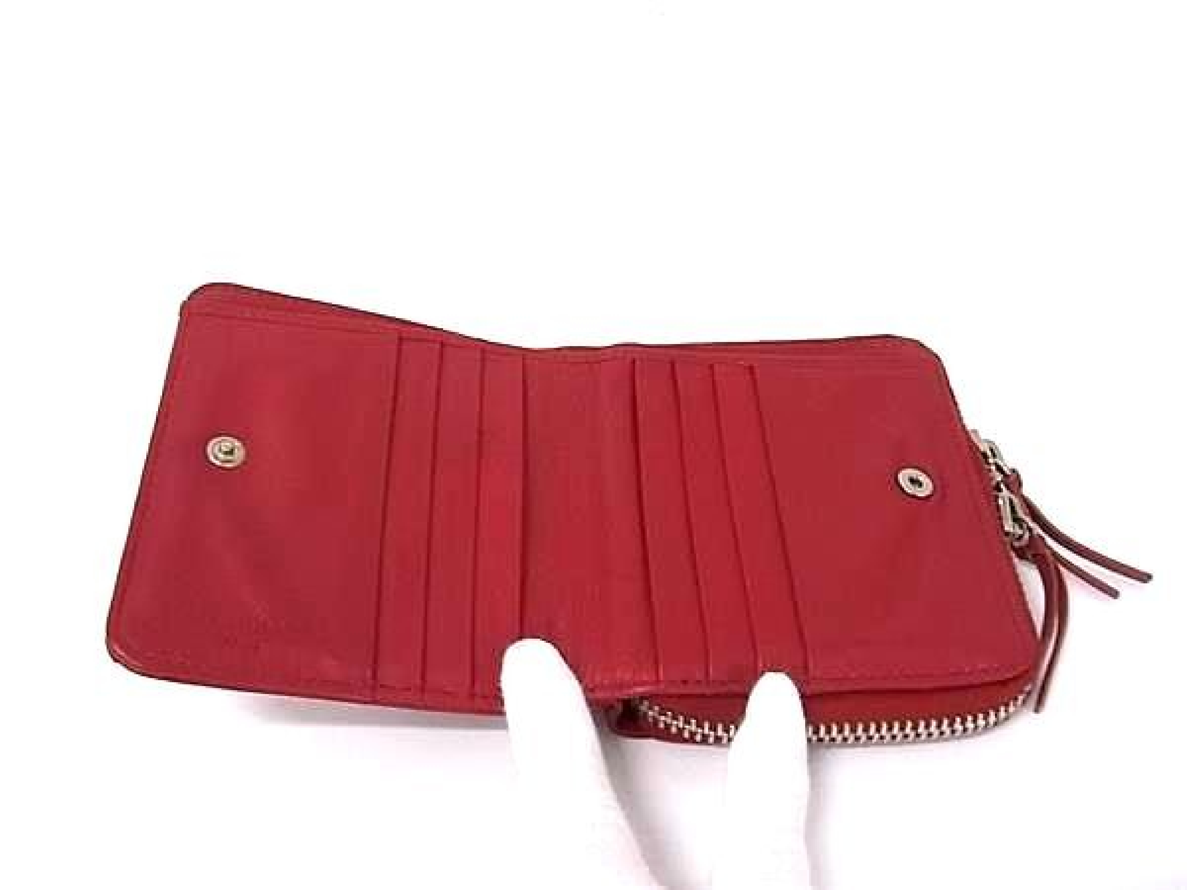371662 Paper Billfold Leather Bi-fold Wallet, Billfold, Coin Purse, Red (GC3049) — view 3