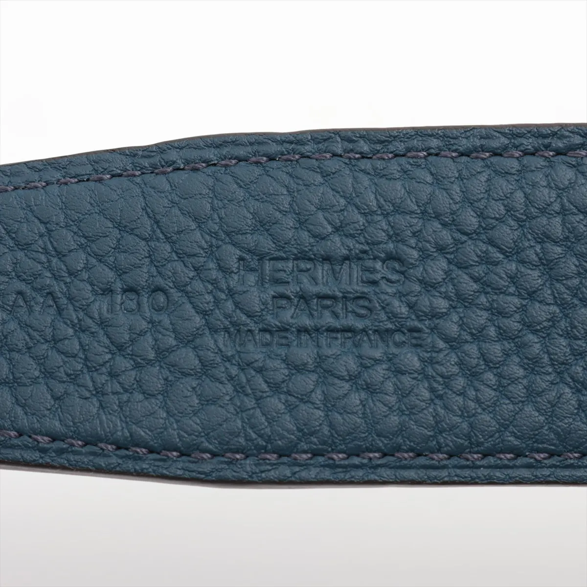 U:2022 Belt 90 Leather Navy x Black — view 5