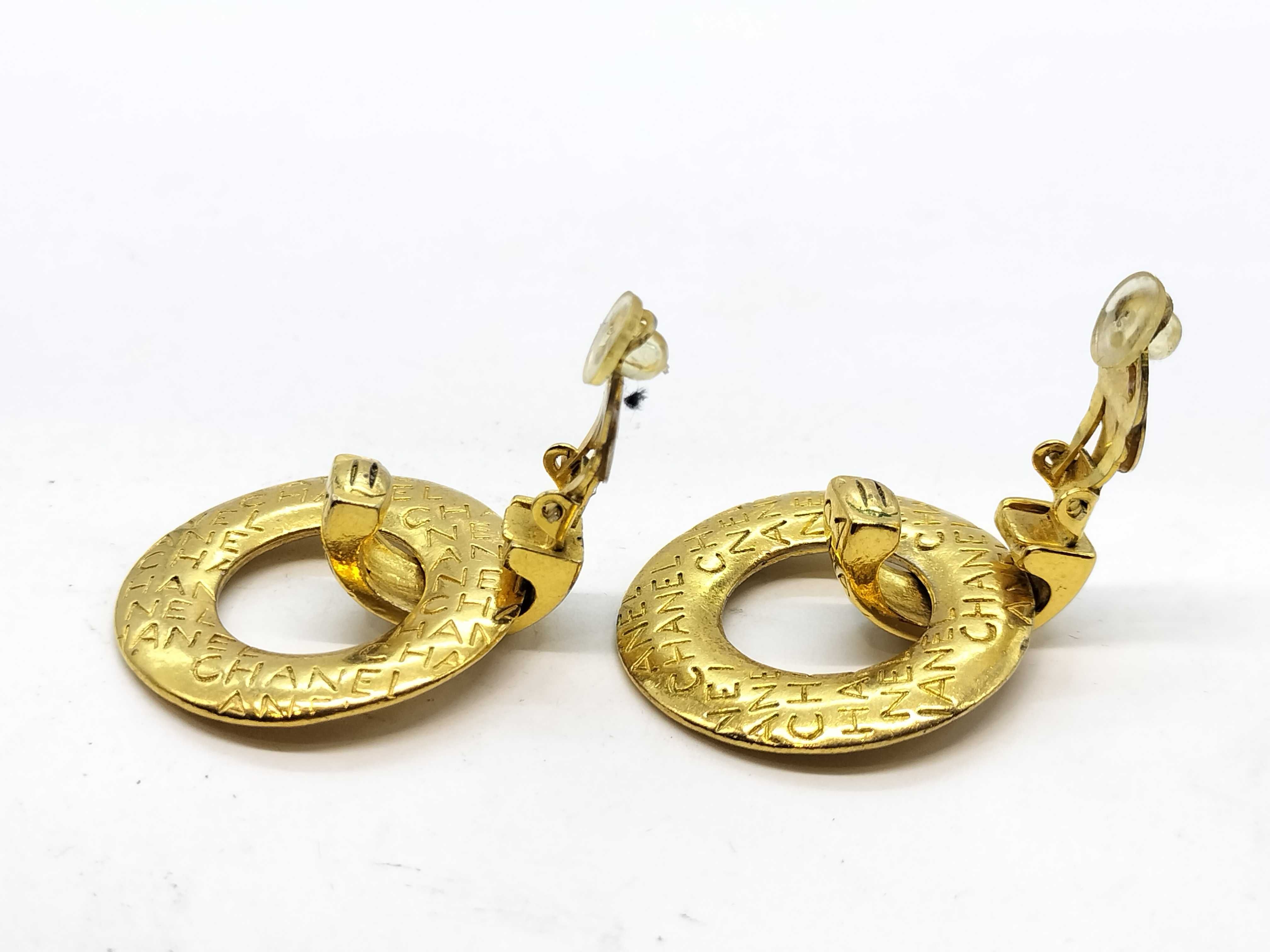 Logo Round Circle Hoop Earrings — view 5