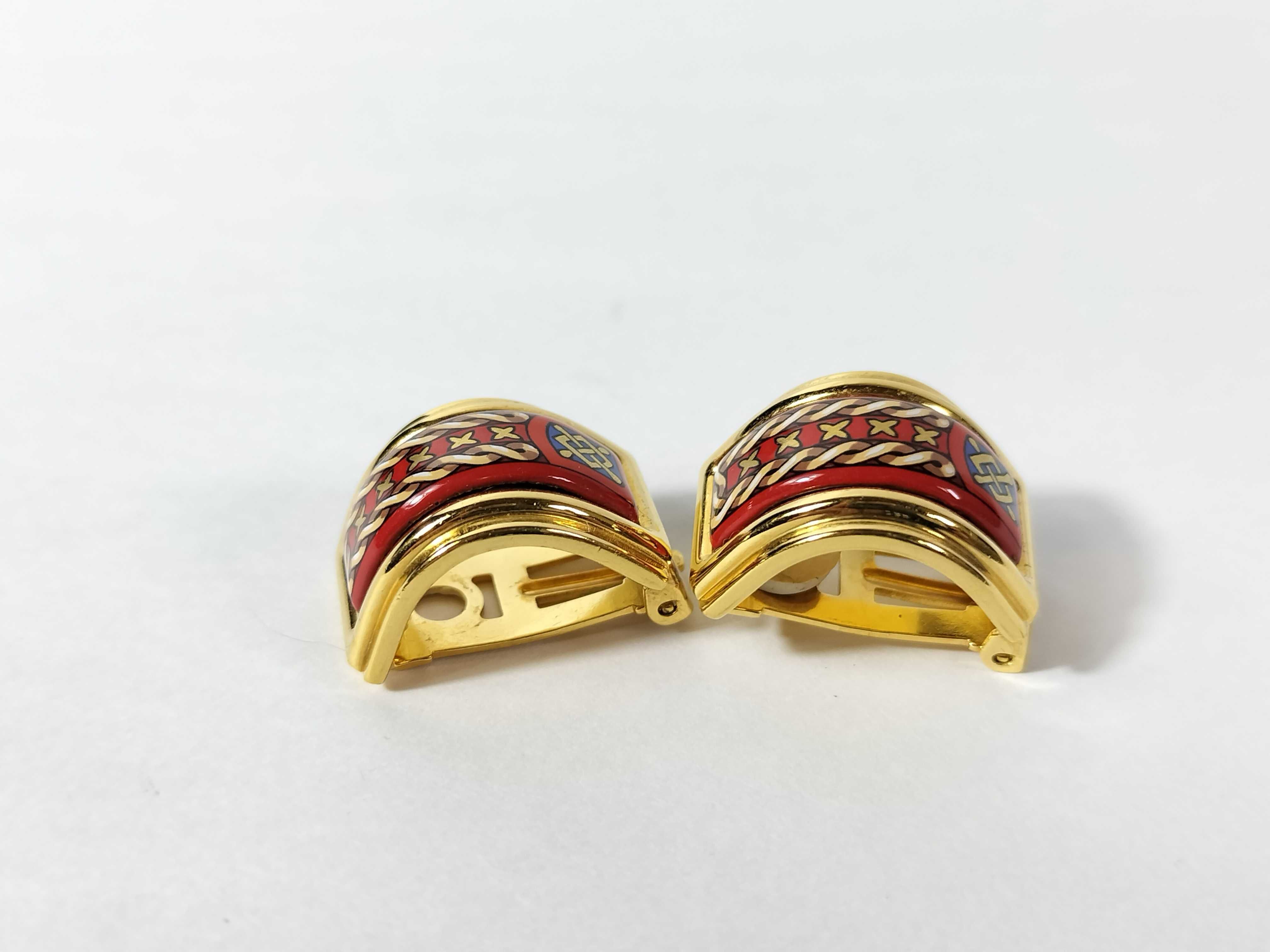 cloisonné earrings — view 2