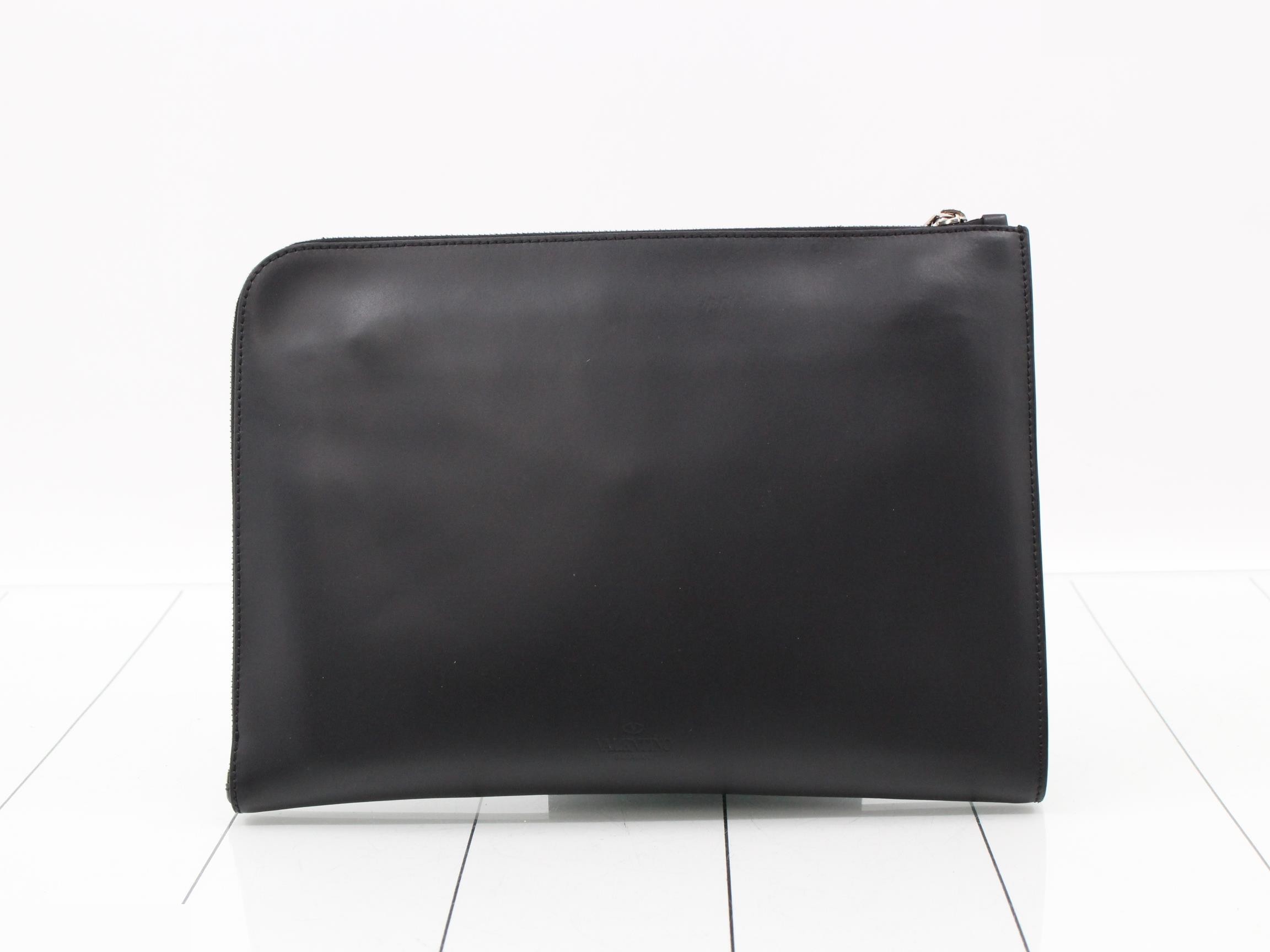 Leather clutch bag — view 2