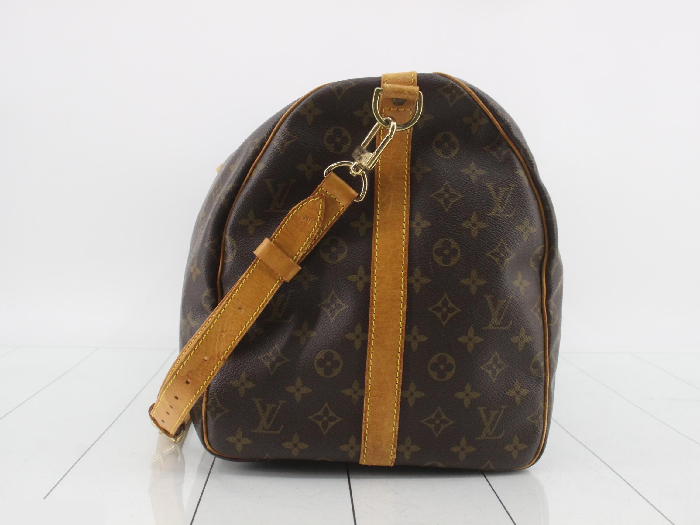 Keepall 55 Bandoulière Brown — view 3