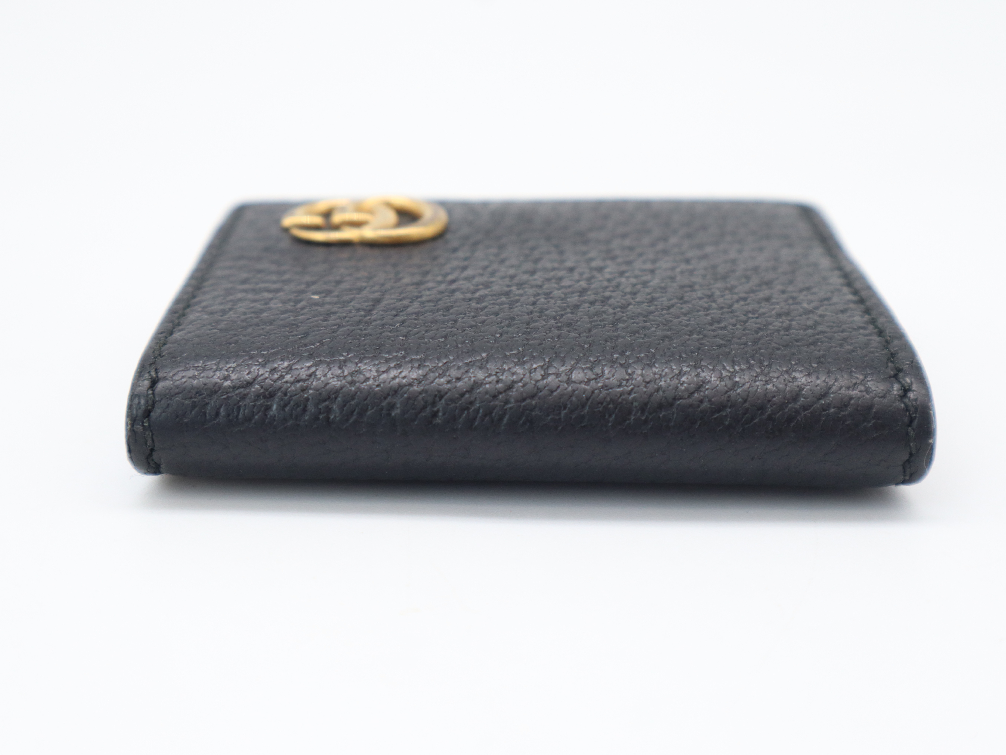 473959GG Marmont Leather Black Coin Case with Box and Dust Bag — view 3