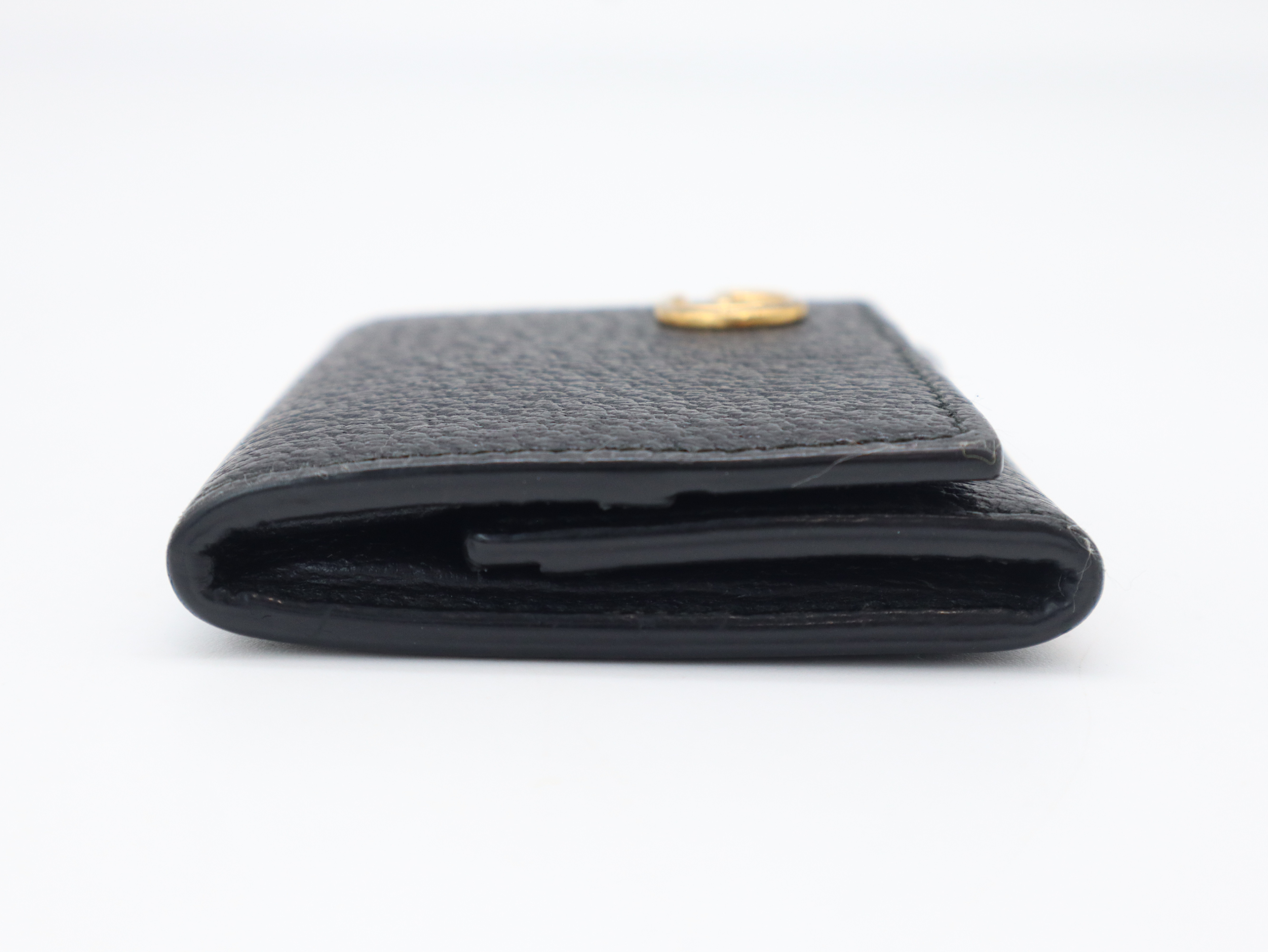 473959GG Marmont Leather Black Coin Case with Box and Dust Bag — view 5