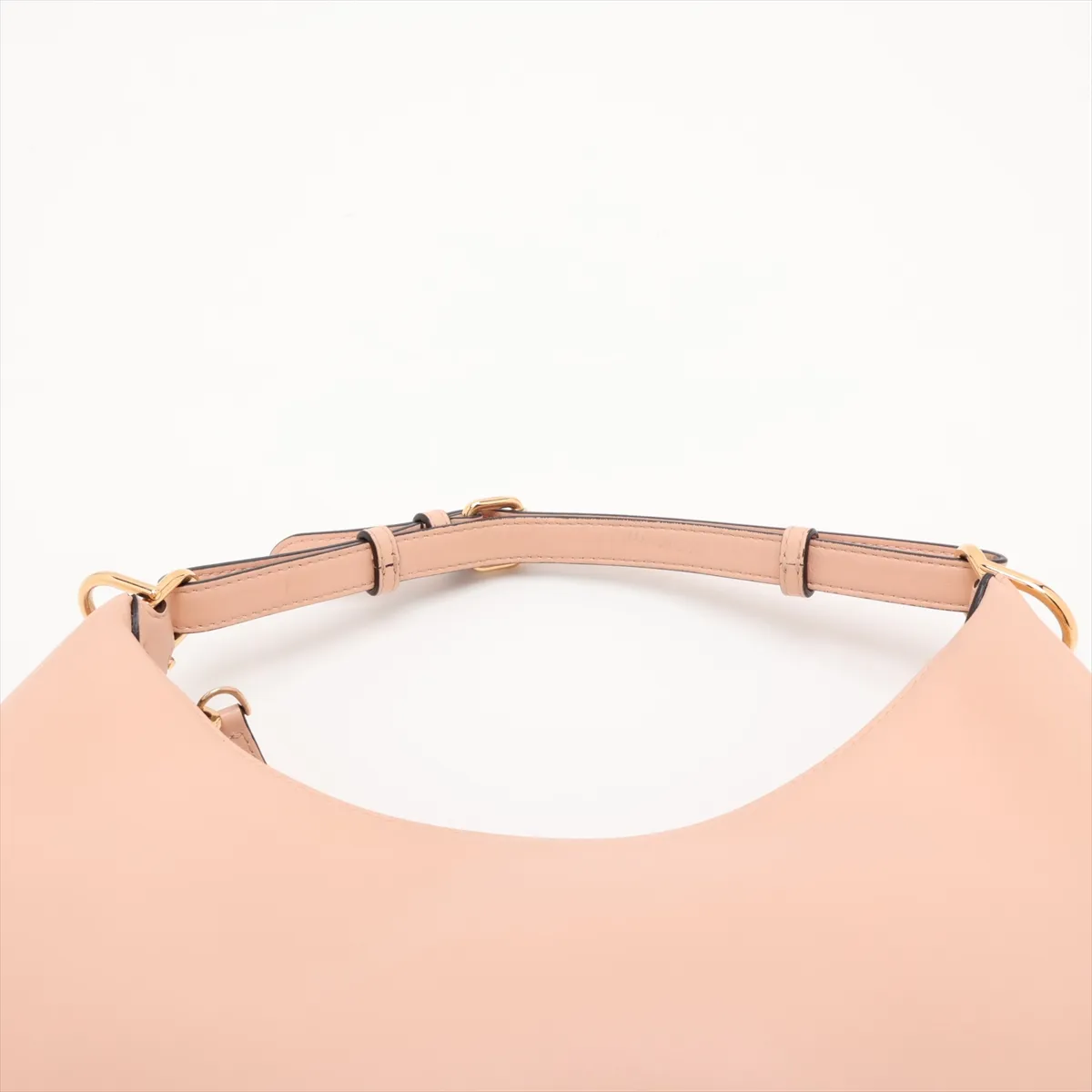 Fendigraphy Small Leather Shoulder Bag, Beige, 8BR798 — view 6