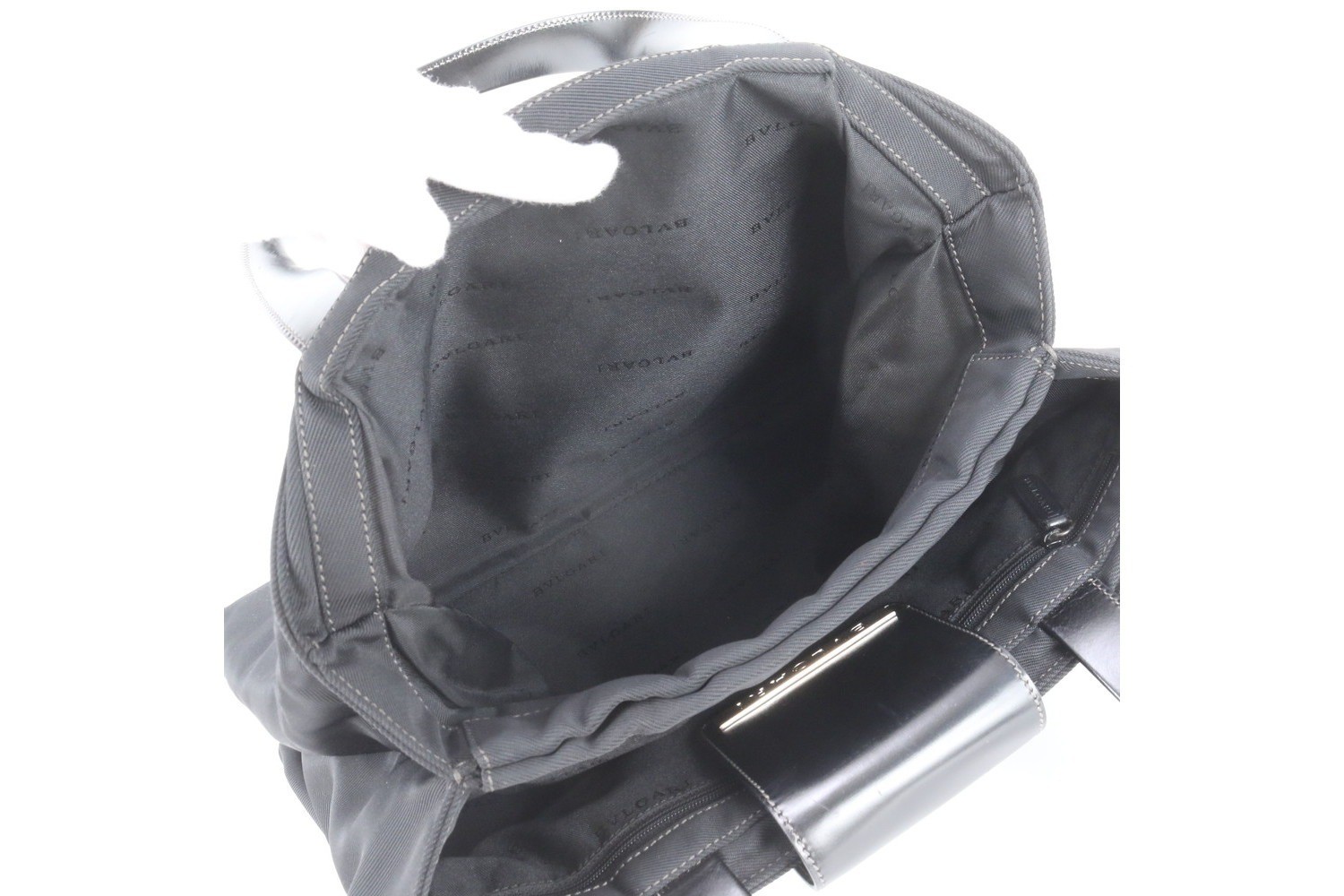 Leather tote bag, shoulder bag, handbag, black — view 7