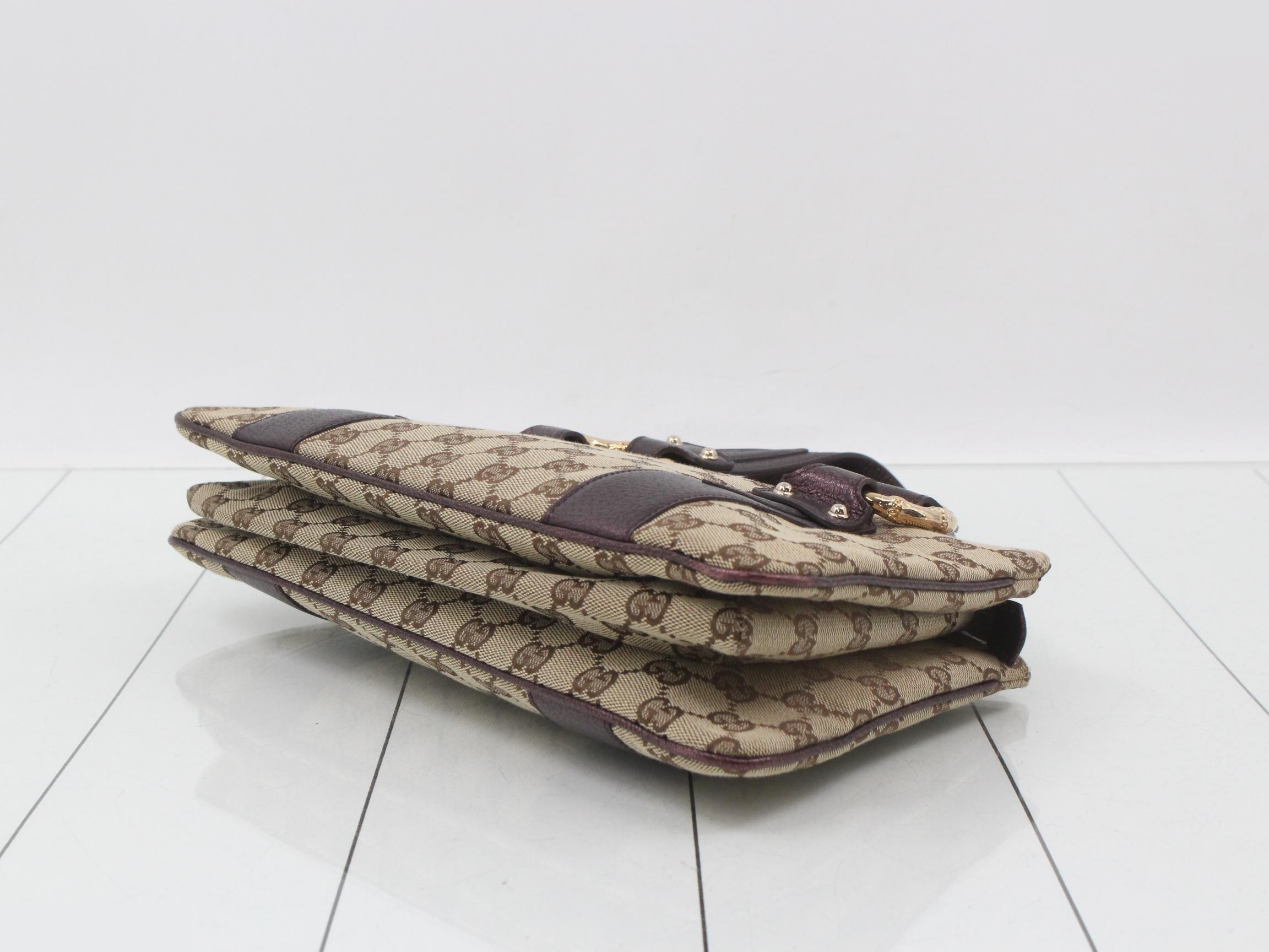 GG Canvas Horsebit Ring Hardware Handbag — view 6