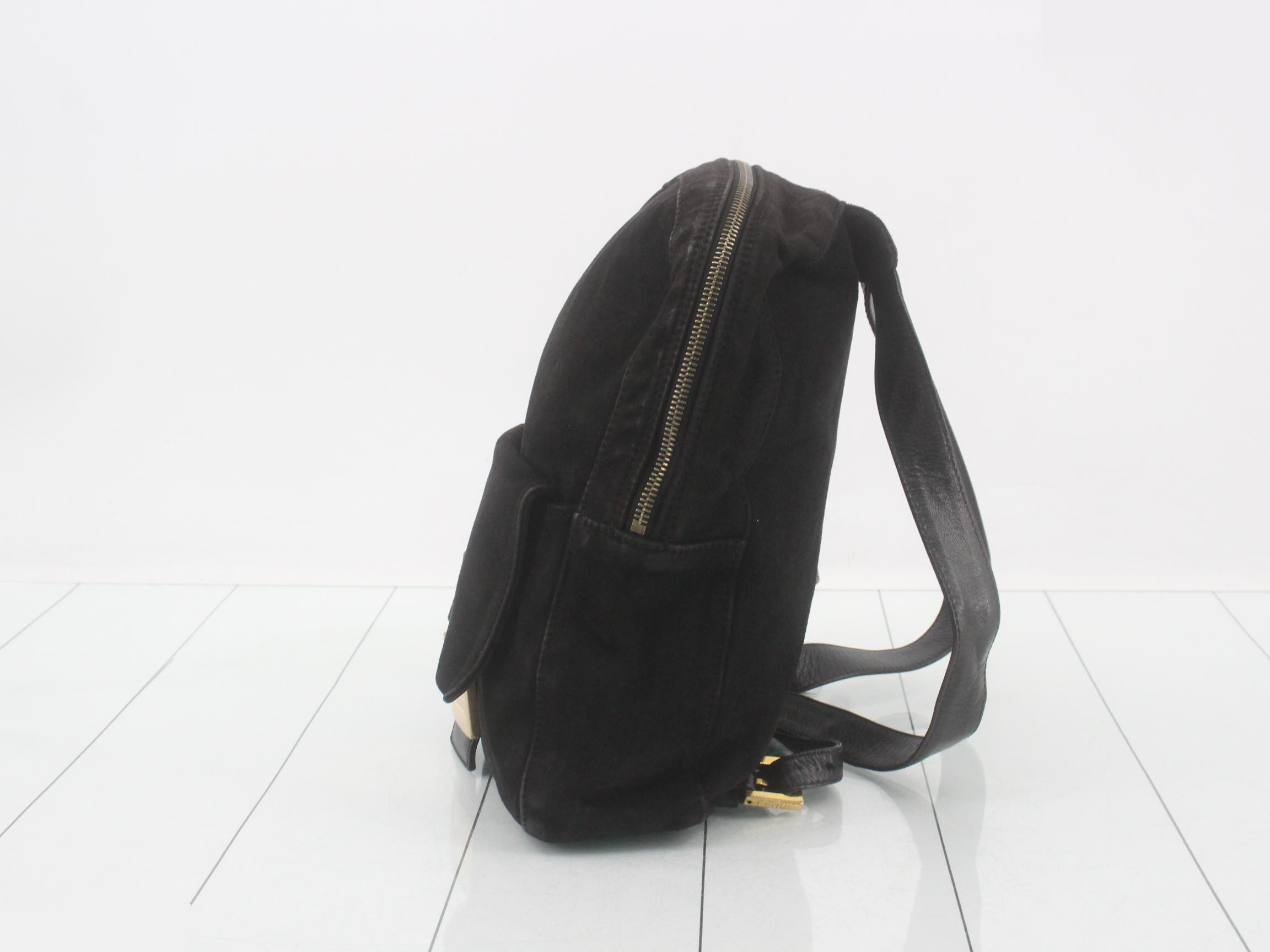 Baguette Suede Backpack — view 3