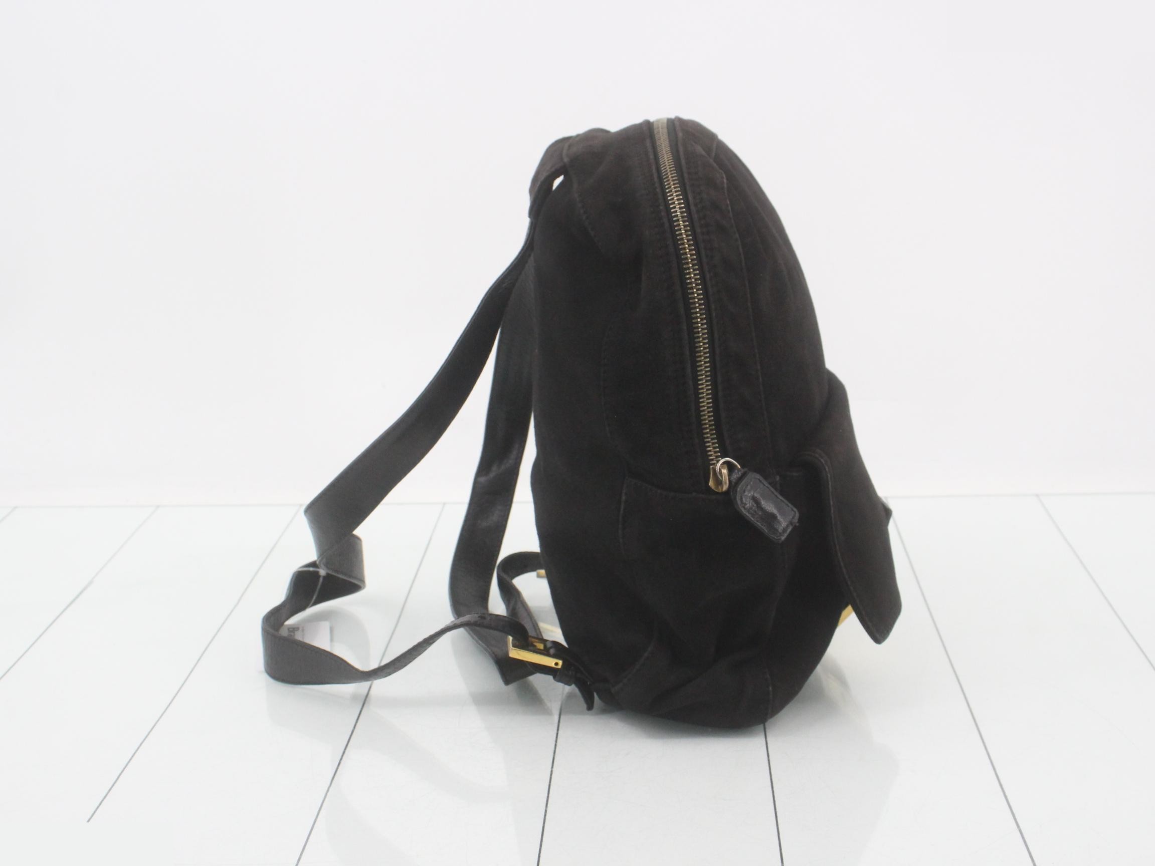 Baguette Suede Backpack — view 4