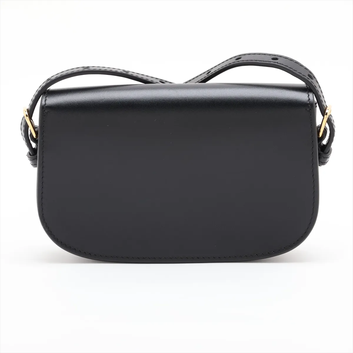 Bobby East West Leather Shoulder Bag, Black — view 2