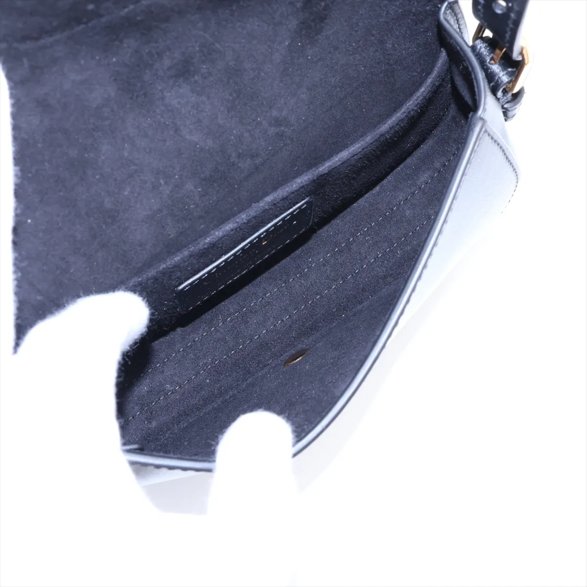 Bobby East West Leather Shoulder Bag, Black — view 6