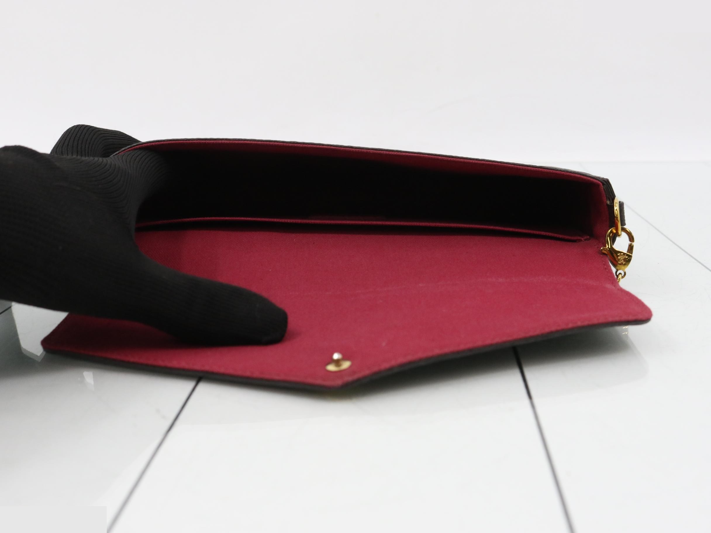Monogram Pochette Felicie Fuchsia Shoulder Bag with Case — view 4