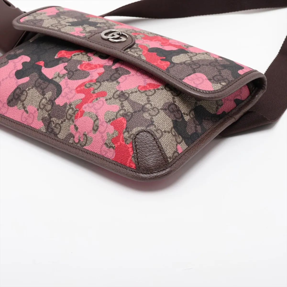 GG Camouflage 752597 PVC x Leather Body Bag, Multicolor — view 3