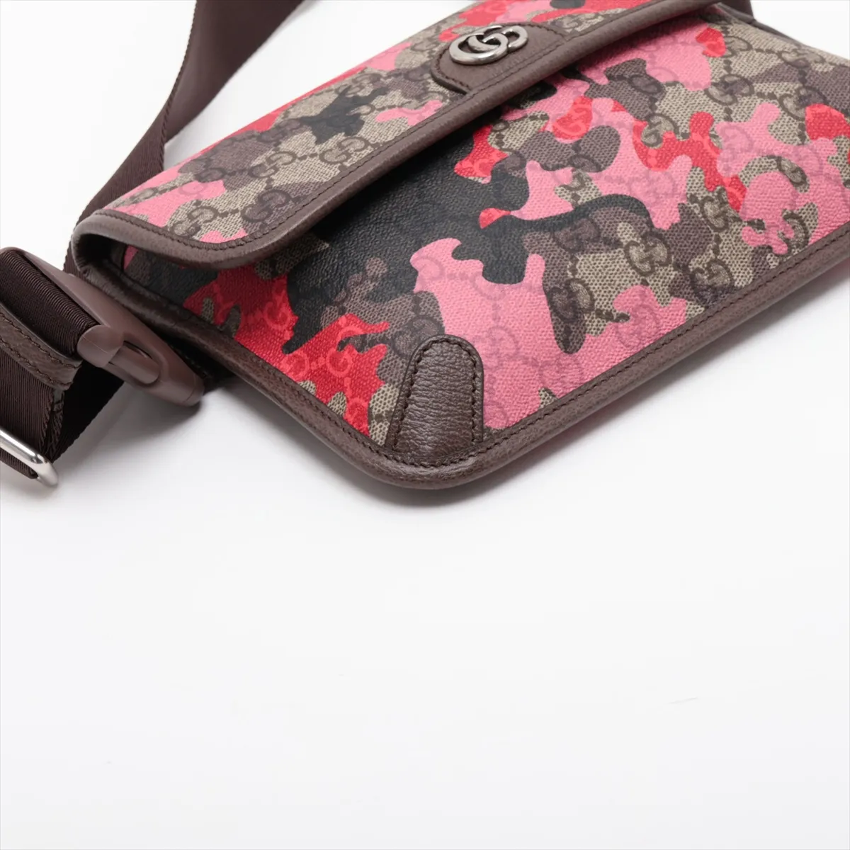 GG Camouflage 752597 PVC x Leather Body Bag, Multicolor — view 4