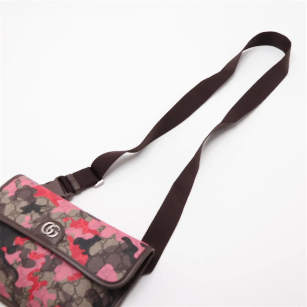 GG Camouflage 752597 PVC x Leather Body Bag, Multicolor — view 5