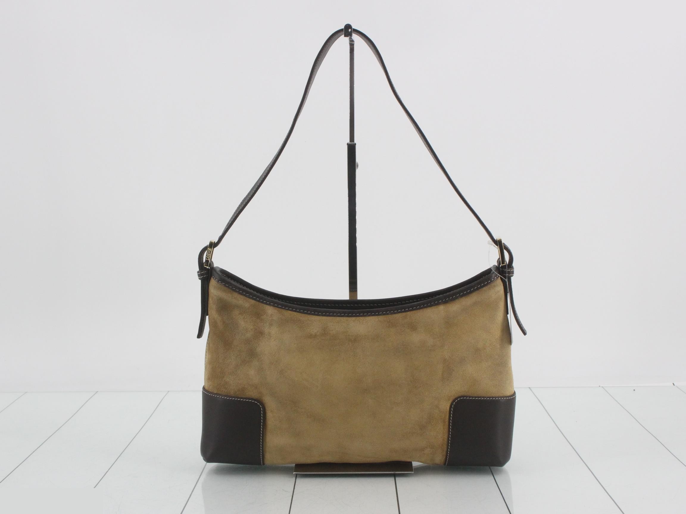 One-shoulder Anagram suede handbag, size 158 — view 2