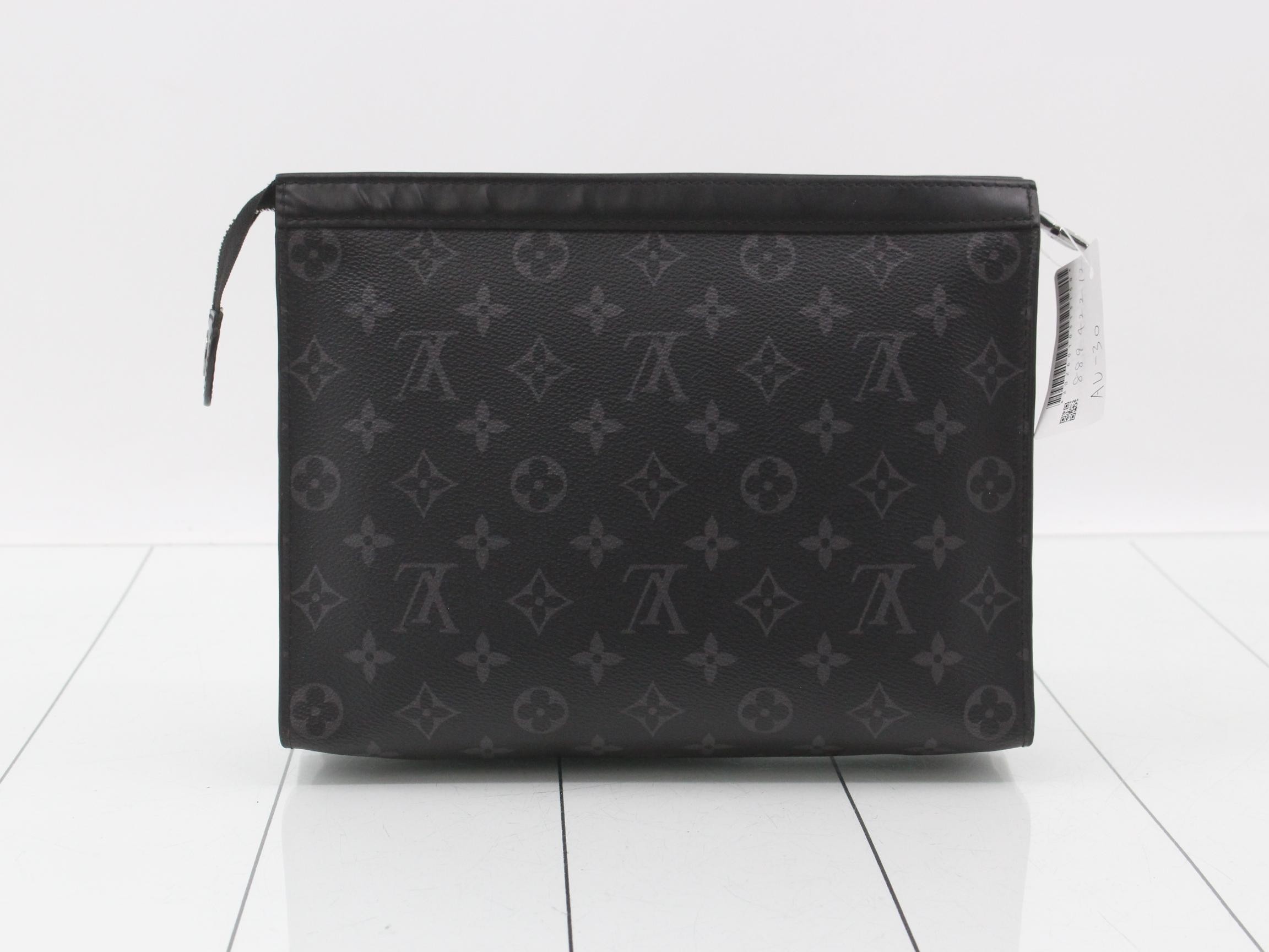 Monogram Eclipse Pochette Voyage MM Clutch Bag — view 2