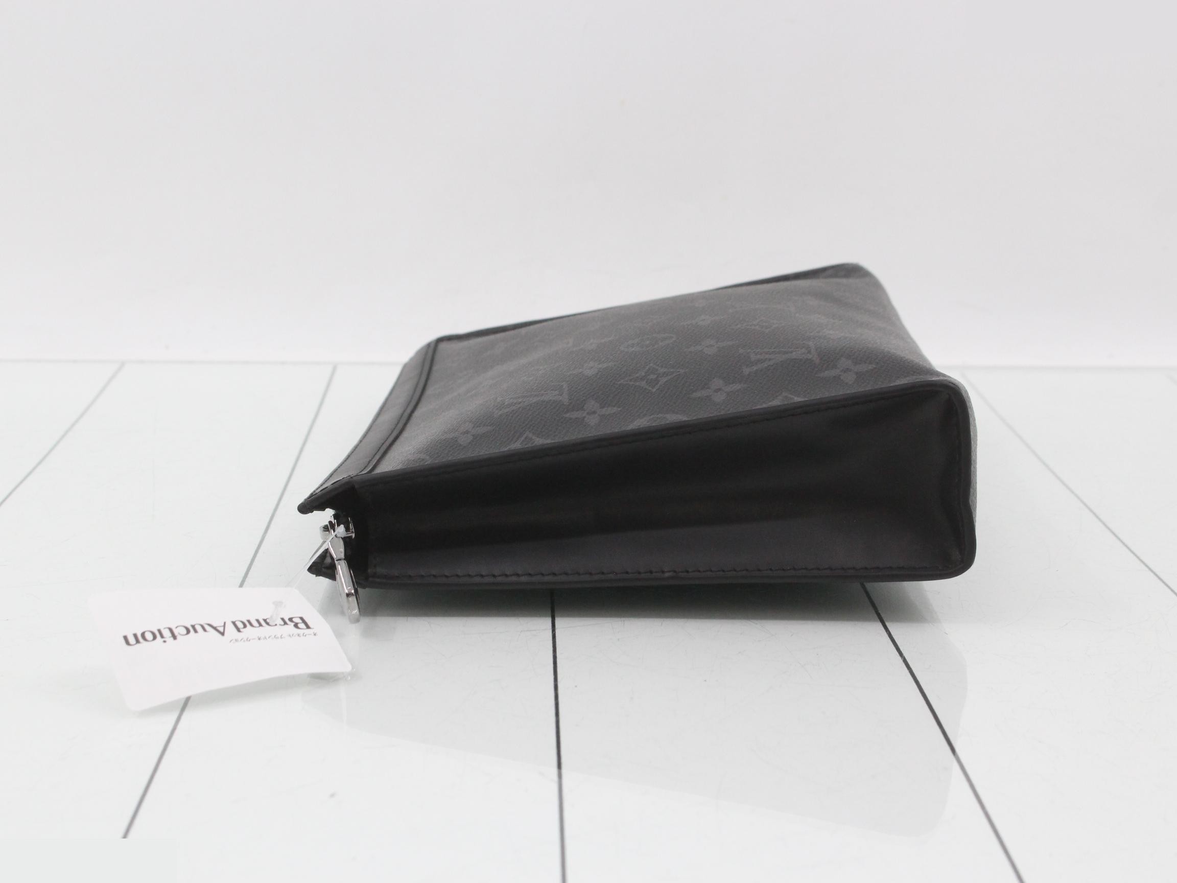Monogram Eclipse Pochette Voyage MM Clutch Bag — view 4