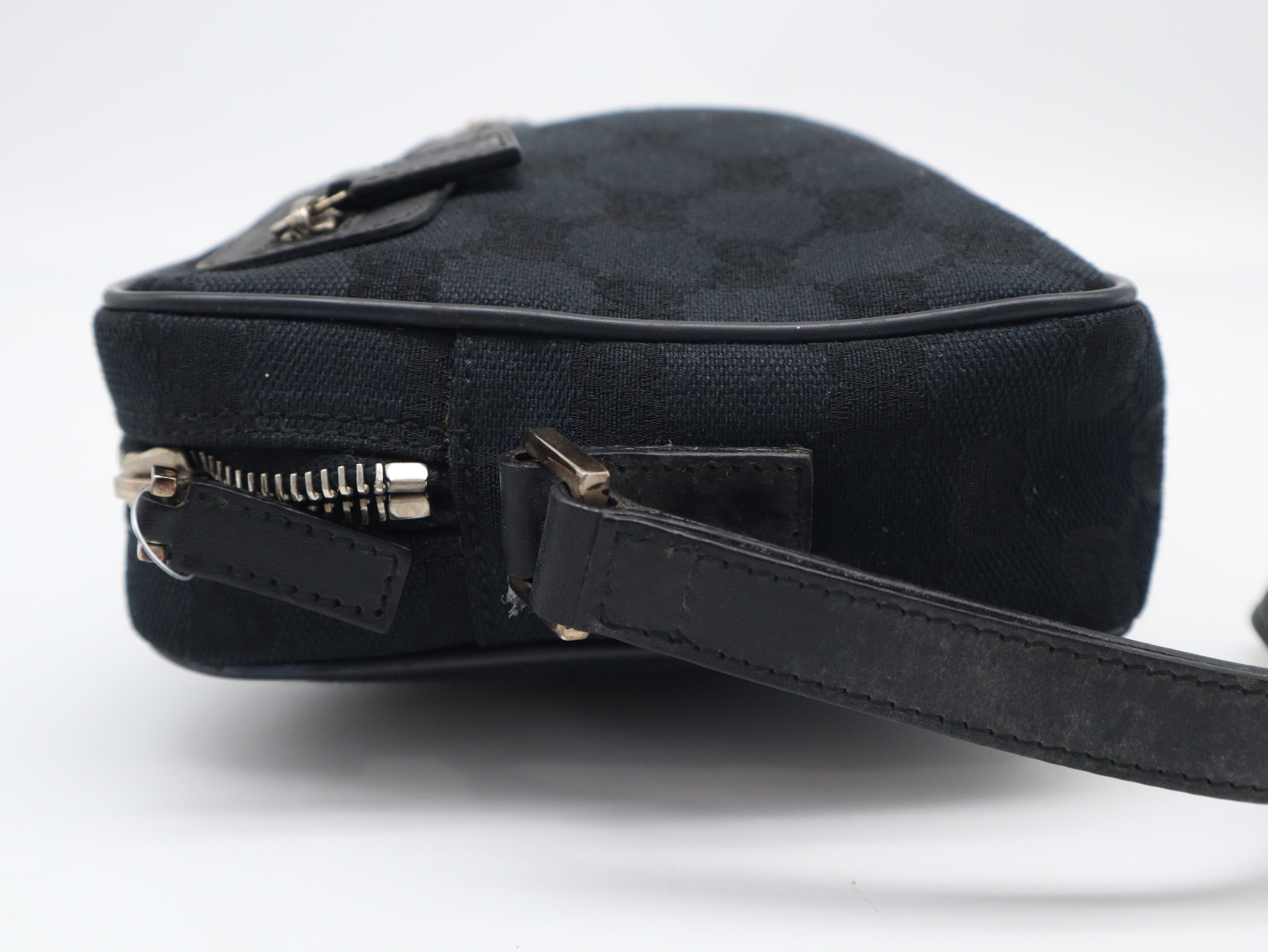 018.1635 GG Canvas Second Bag, Black Second Bag — view 3