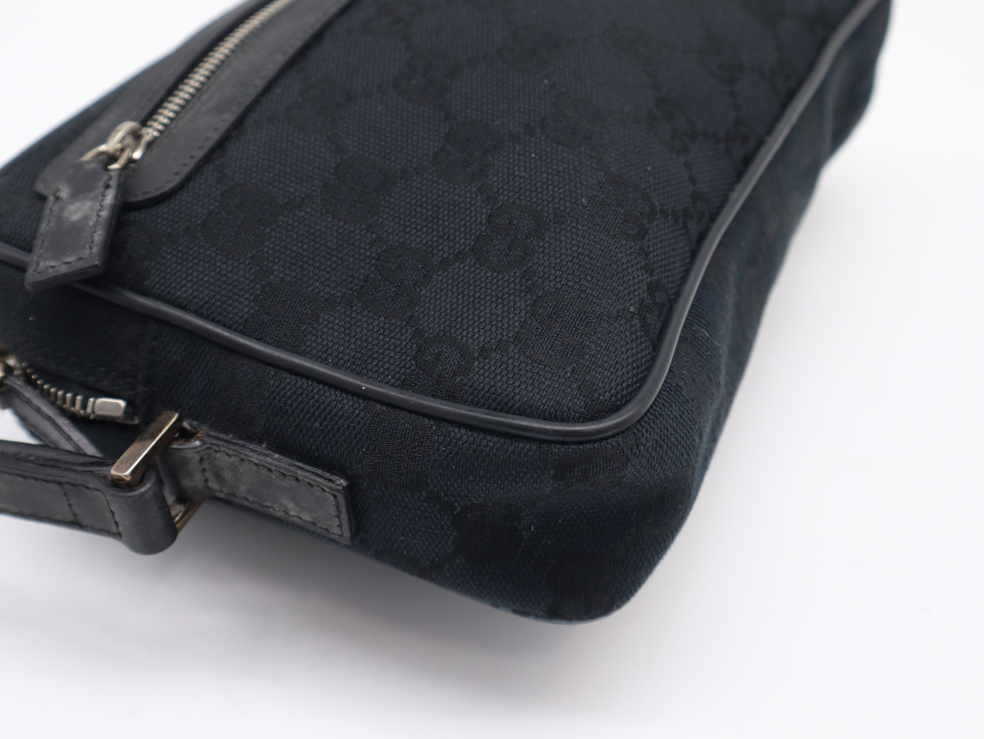 018.1635 GG Canvas Second Bag, Black Second Bag — view 7