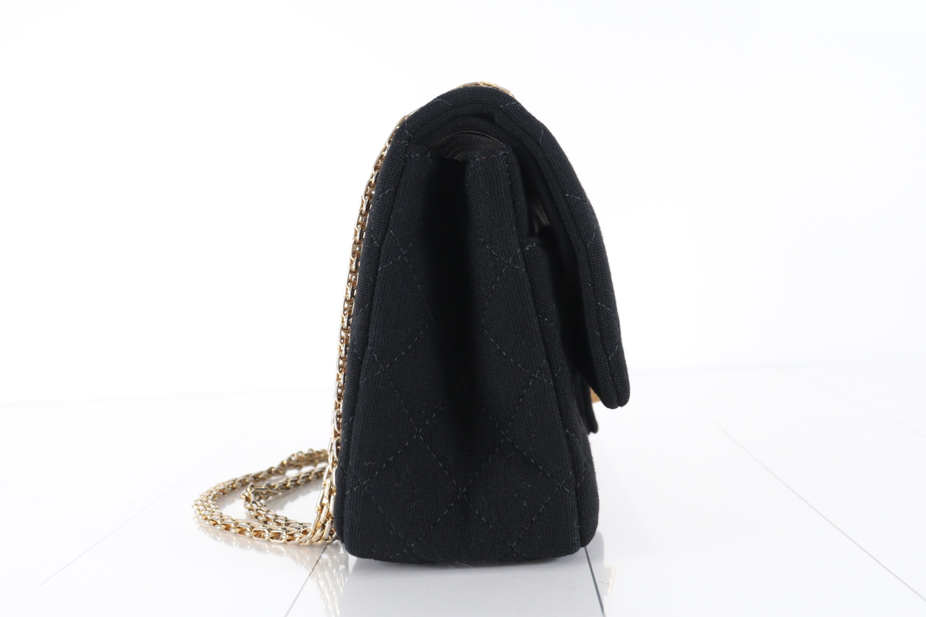 Double flap 27 cotton 2.55 chain shoulder bag, serial number 17 — view 4
