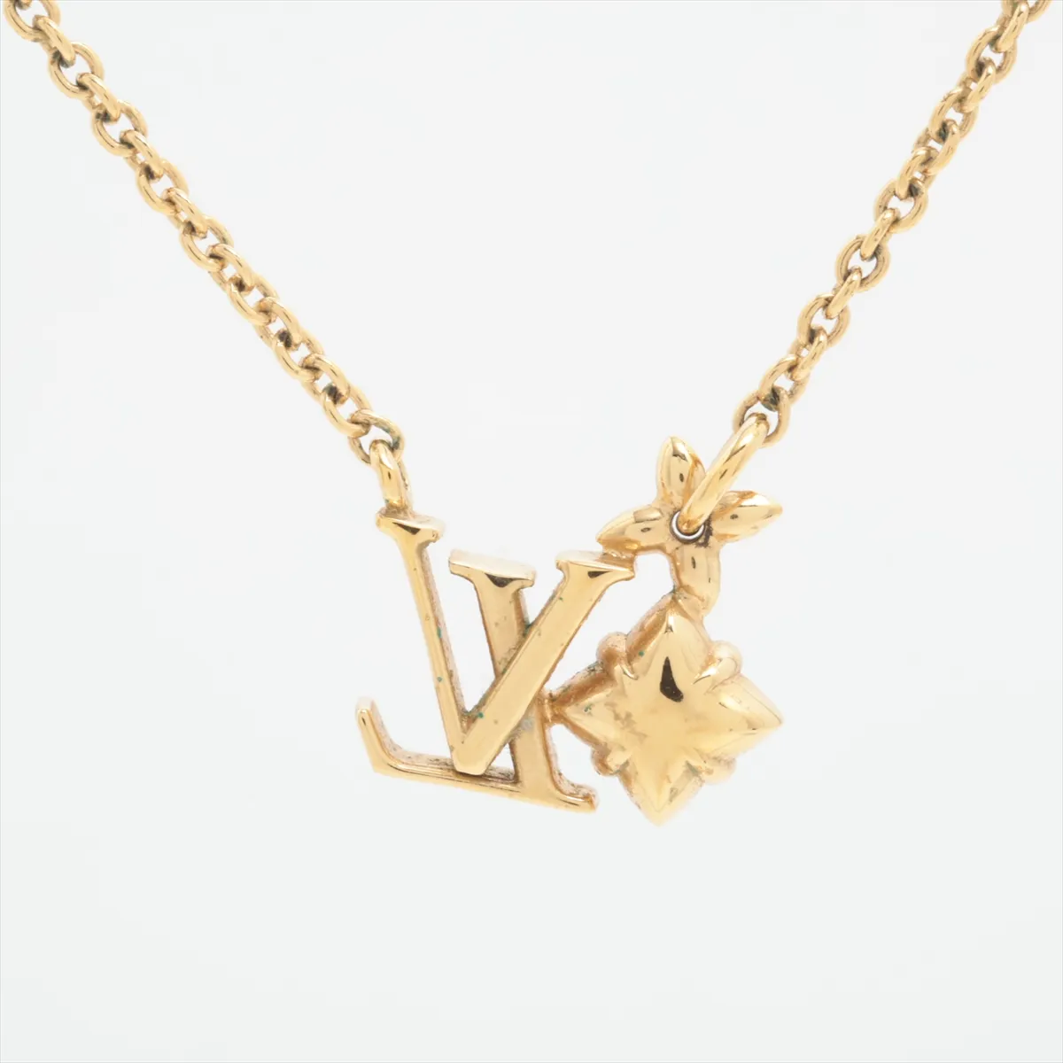 M00783 Collier Lulugram GK2282 Necklace, GP x Rhinestone, Gold. Shows signs of wear including — view 2