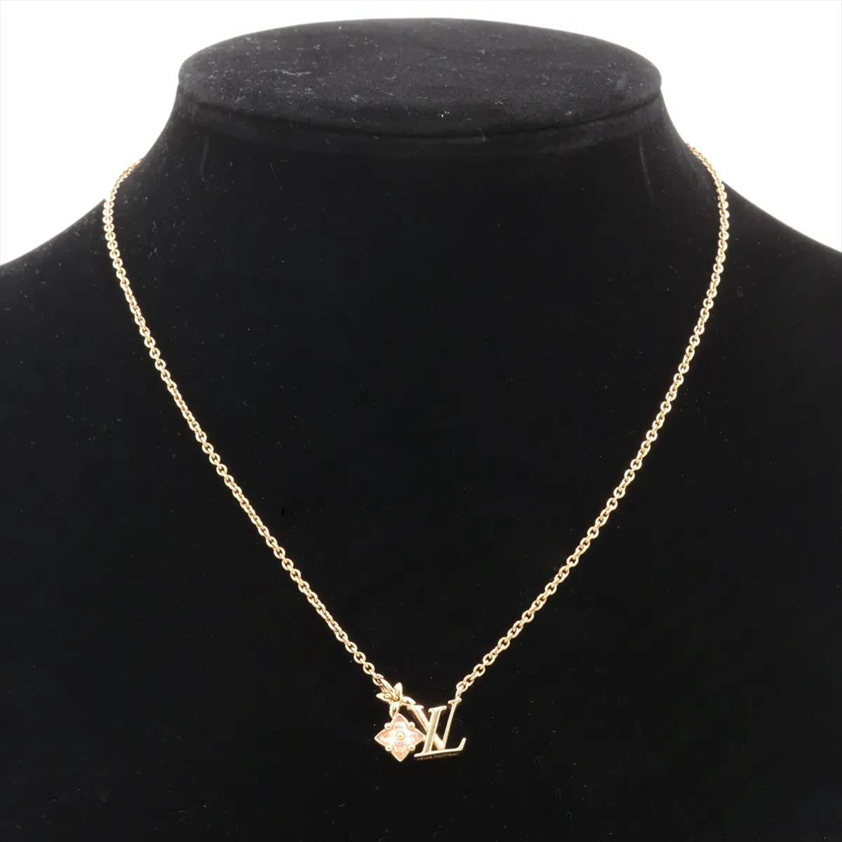 M00783 Collier Lulugram GK2282 Necklace, GP x Rhinestone, Gold. Shows signs of wear including — view 5