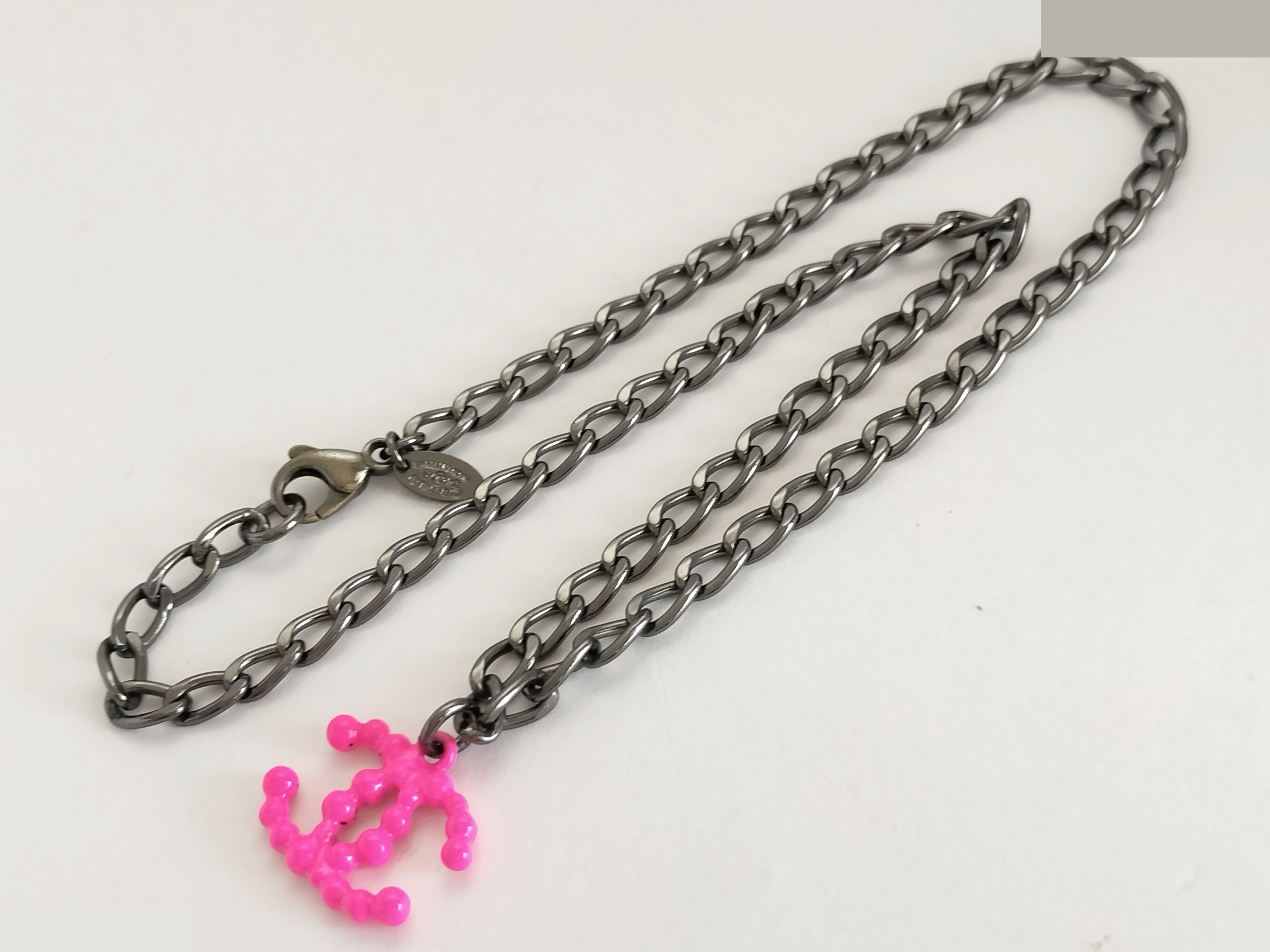 Coco Pink Silver Necklace Chain (approx. 42cm) — view 2