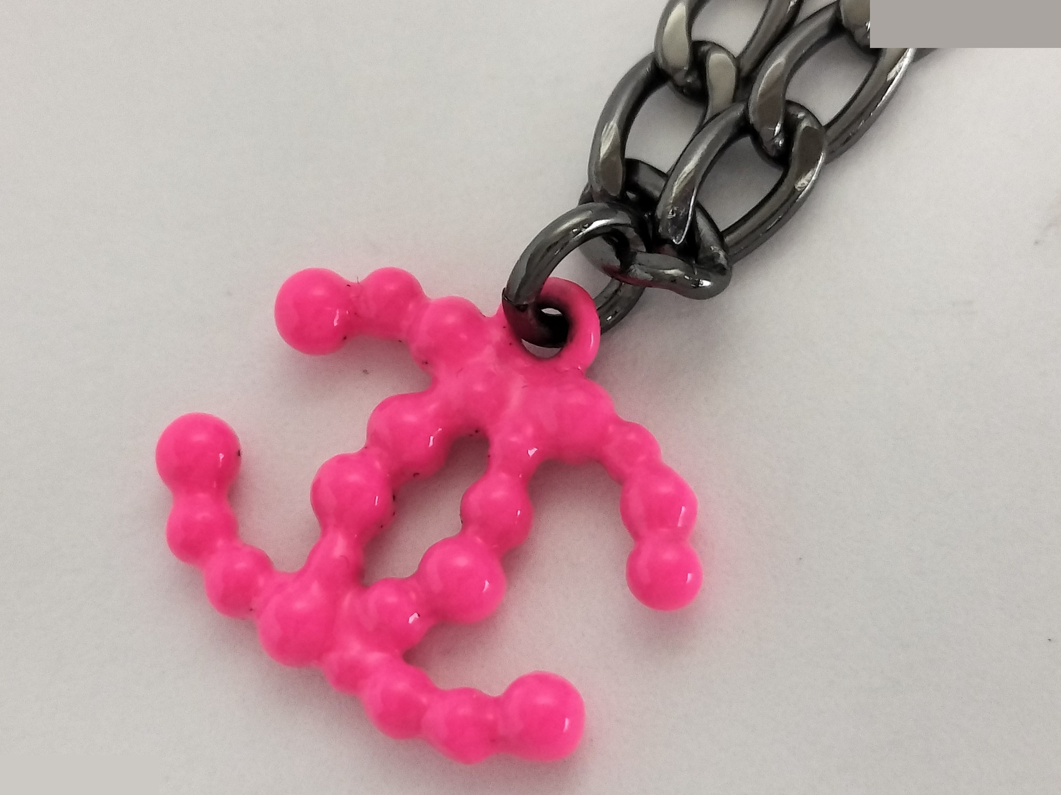 Coco Pink Silver Necklace Chain (approx. 42cm) — view 4