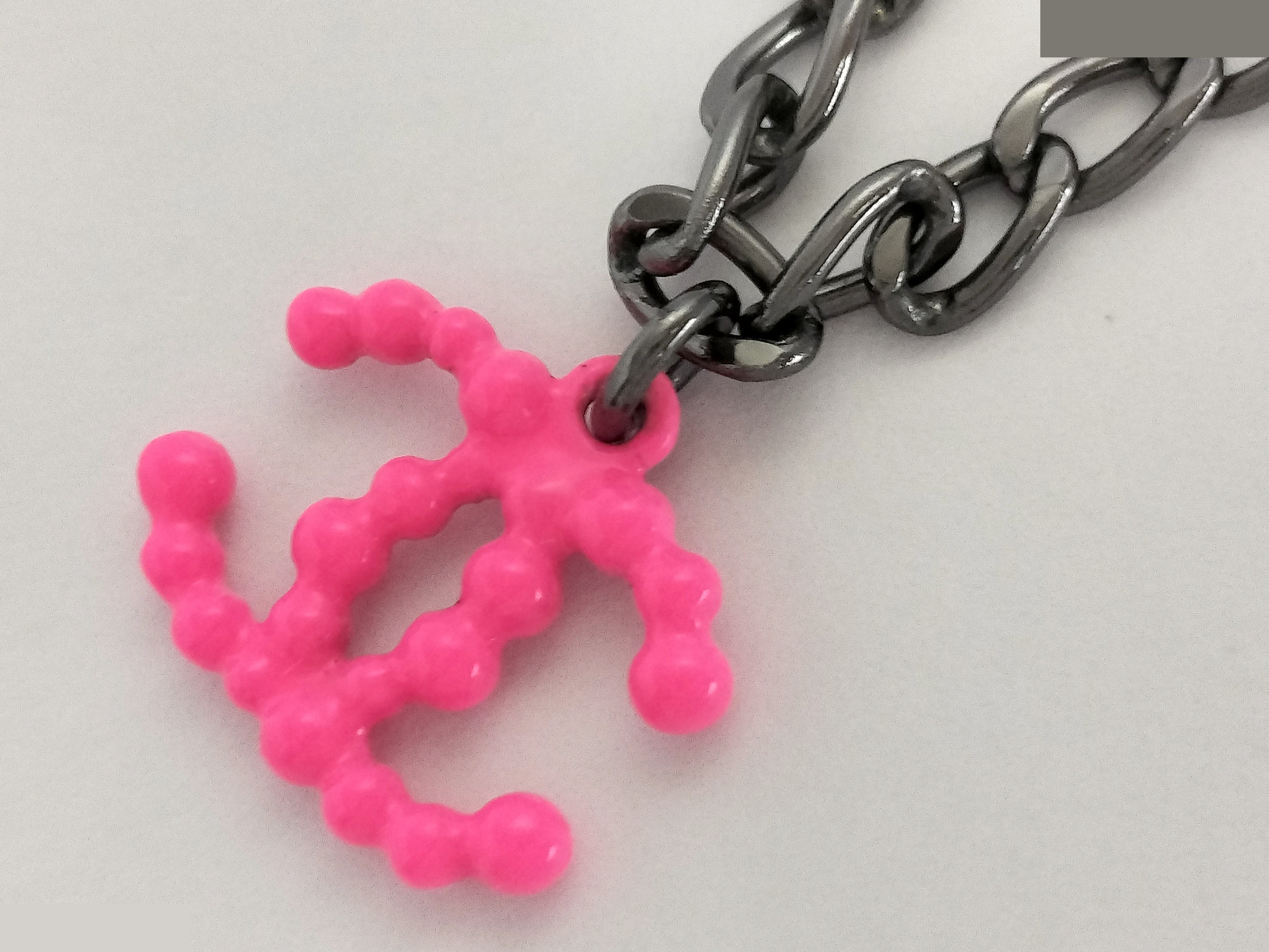 Coco Pink Silver Necklace Chain (approx. 42cm) — view 5