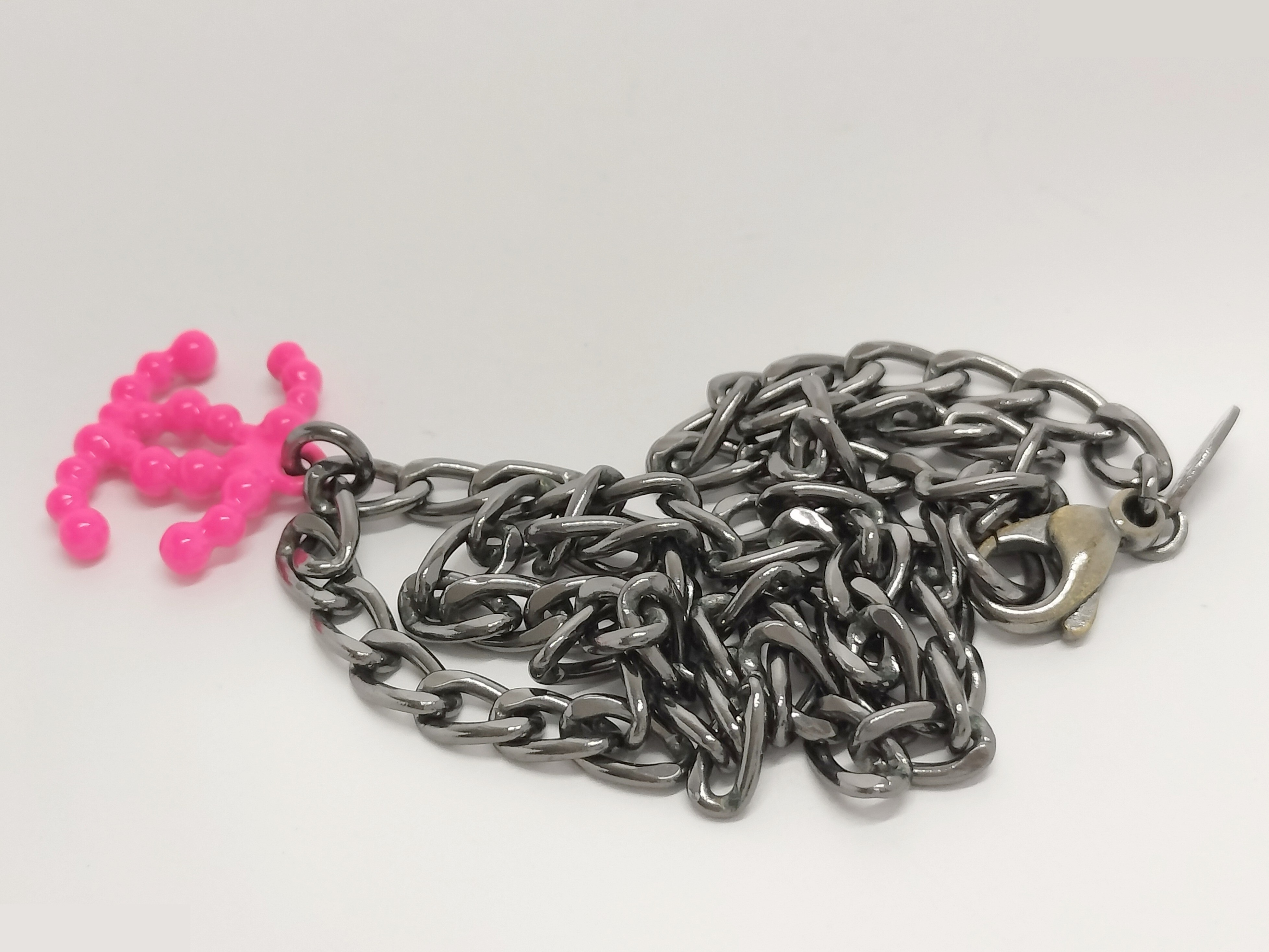 Coco Pink Silver Necklace Chain (approx. 42cm) — view 6