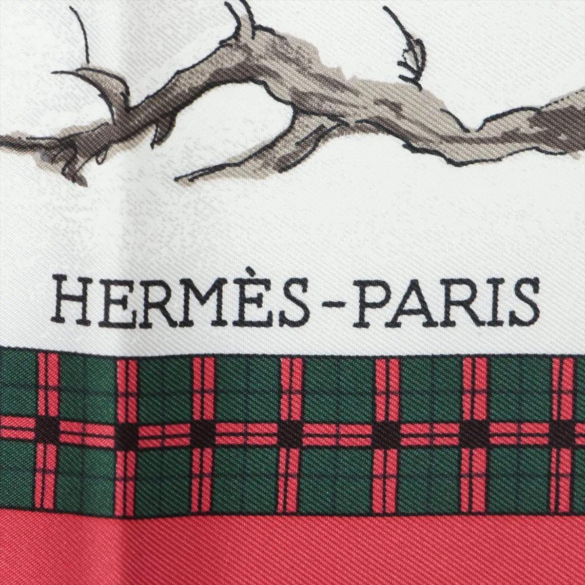 Carre 90 BULL & MOUTH Mail Coach Scarf Silk Red — view 6