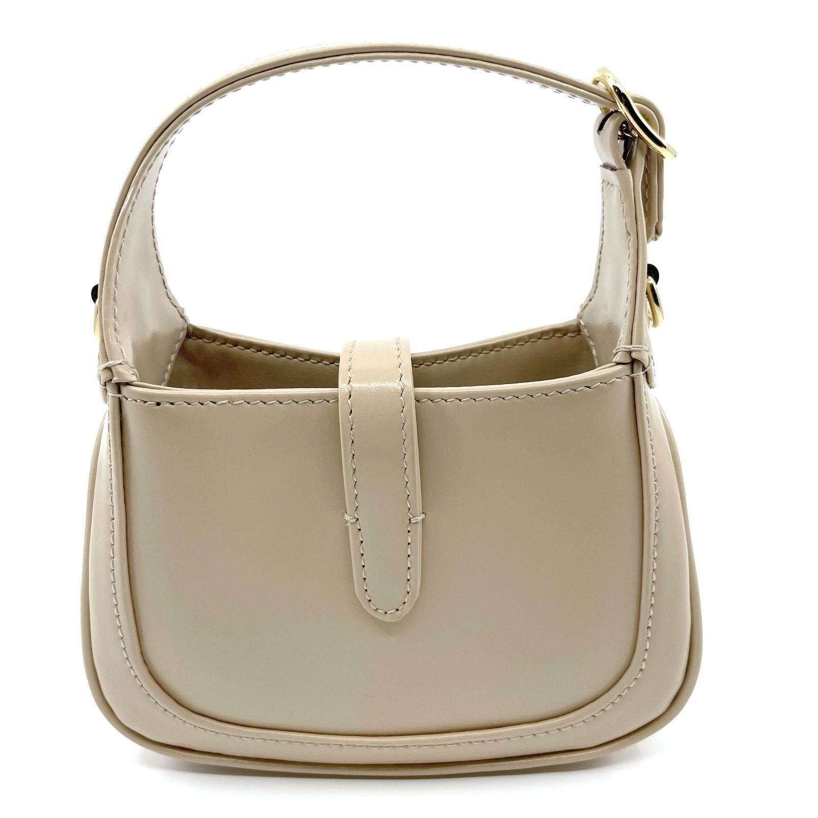 Jackie 1961 Super Mini Bag, Leather, 2-Way, Beige — view 2