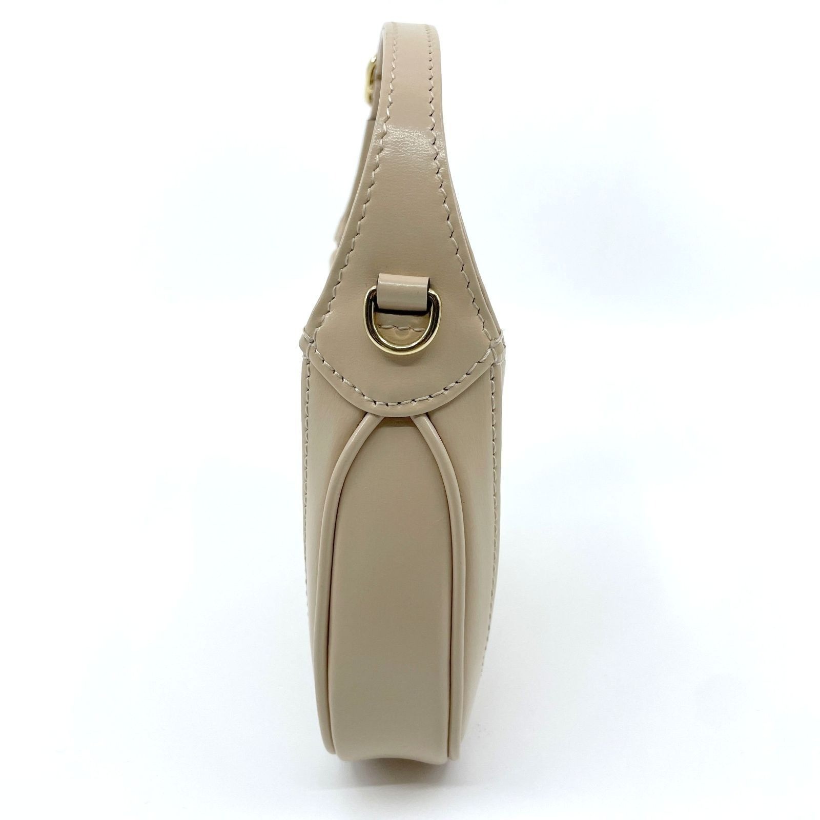 Jackie 1961 Super Mini Bag, Leather, 2-Way, Beige — view 3