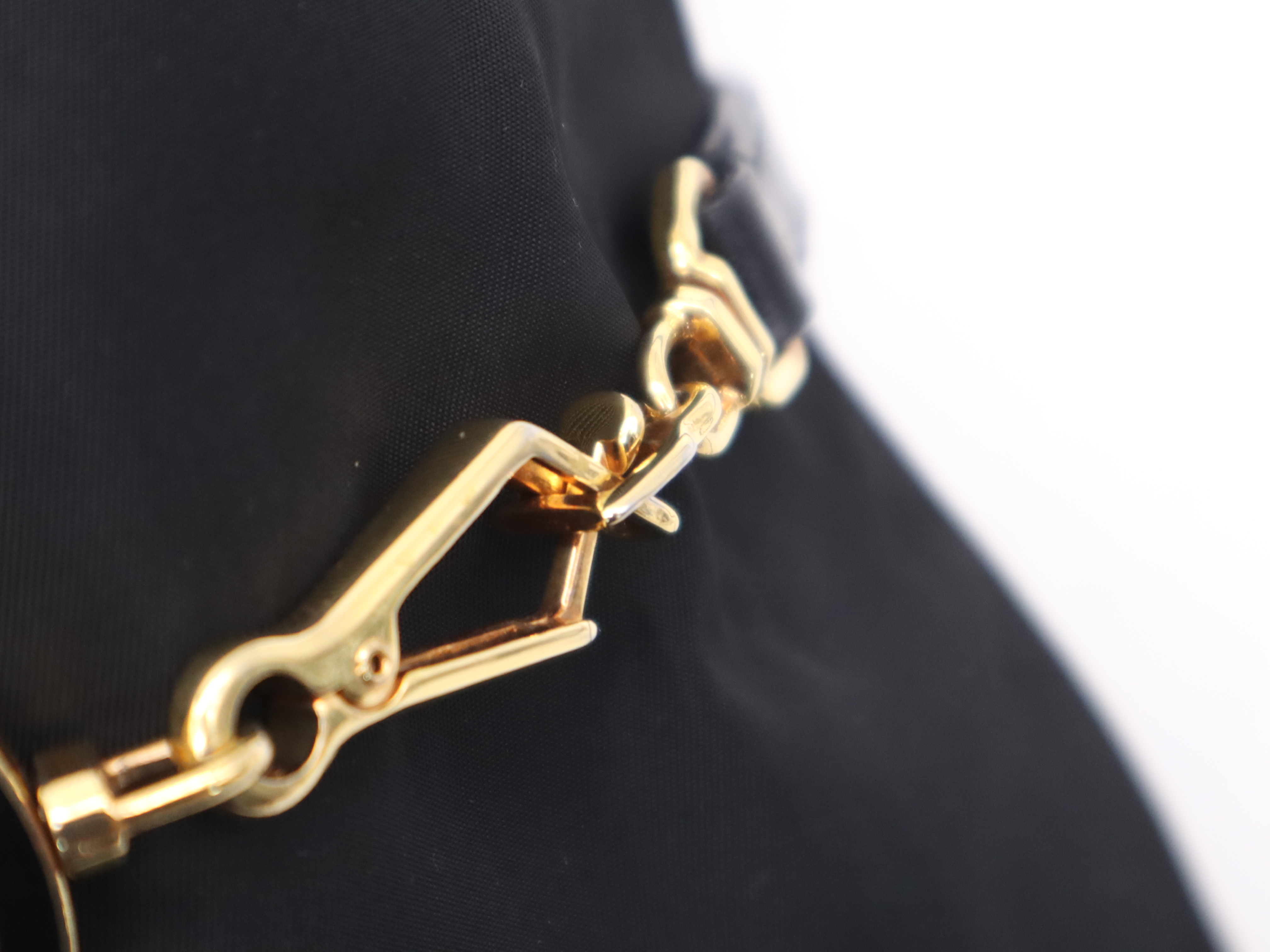 Nylon Triangle Logo One-Shoulder Bag, Black with Gold Hardware — view 9