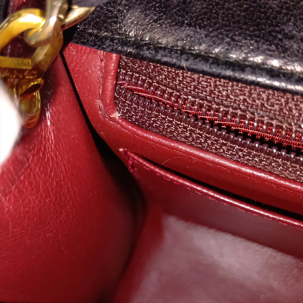 Mini Matelassé 17 Lambskin Single Flap Single Chain Bag, Black with Gold Hardware, 0787510 (Serial Number 0-series, A01115) — view 12