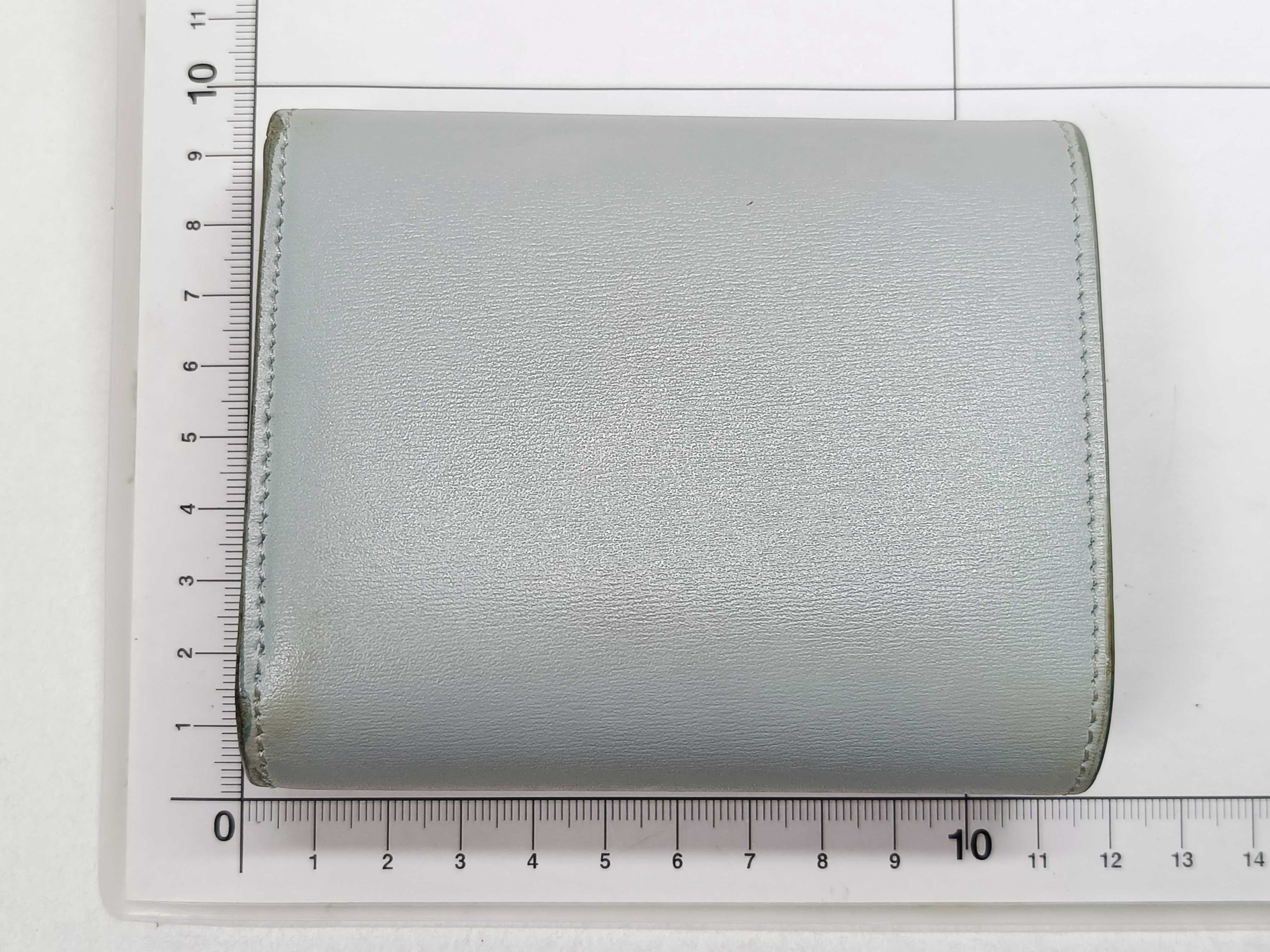 Triomphe Trifold Wallet, Light Blue — view 2