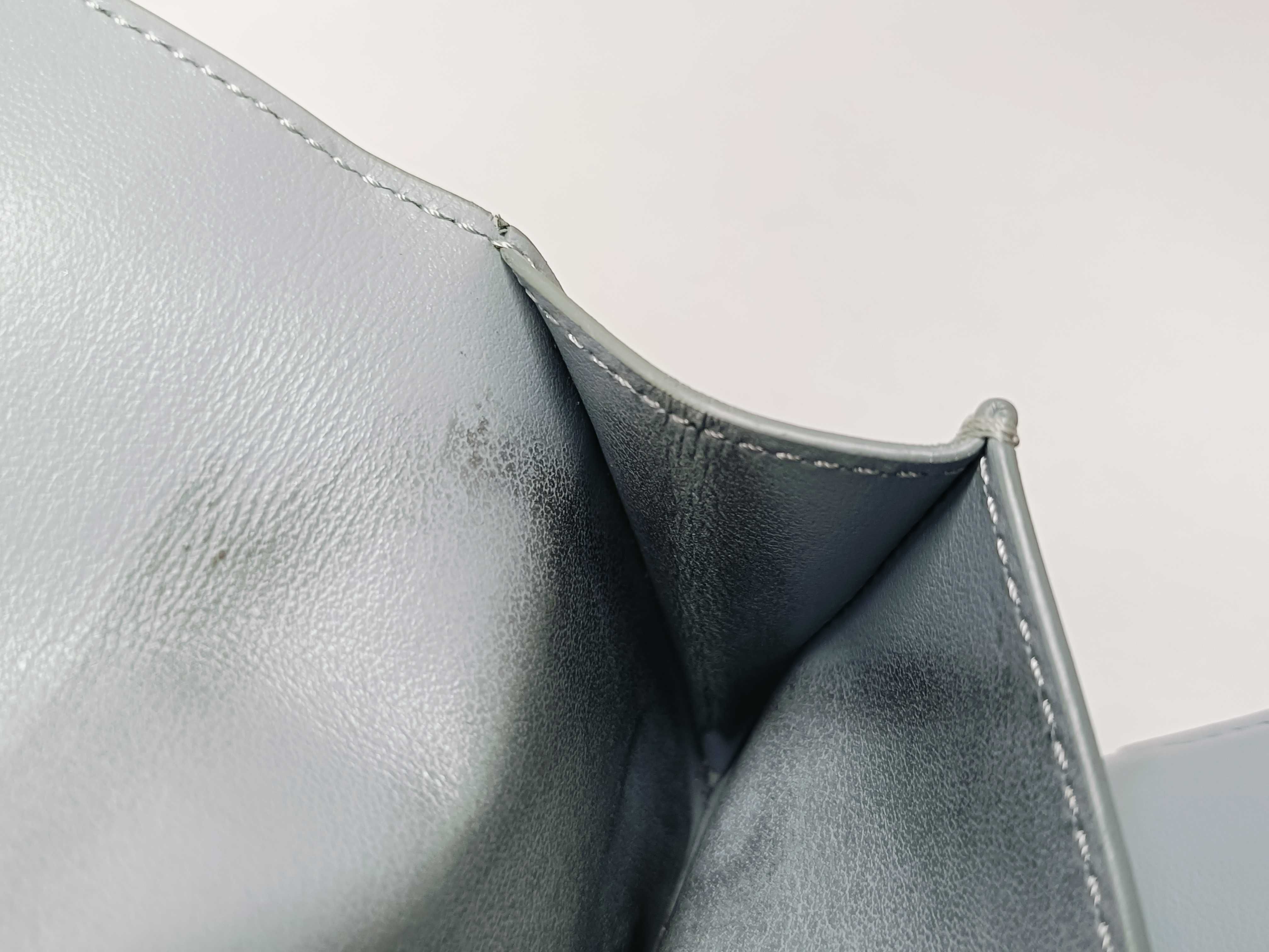 Triomphe Trifold Wallet, Light Blue — view 11