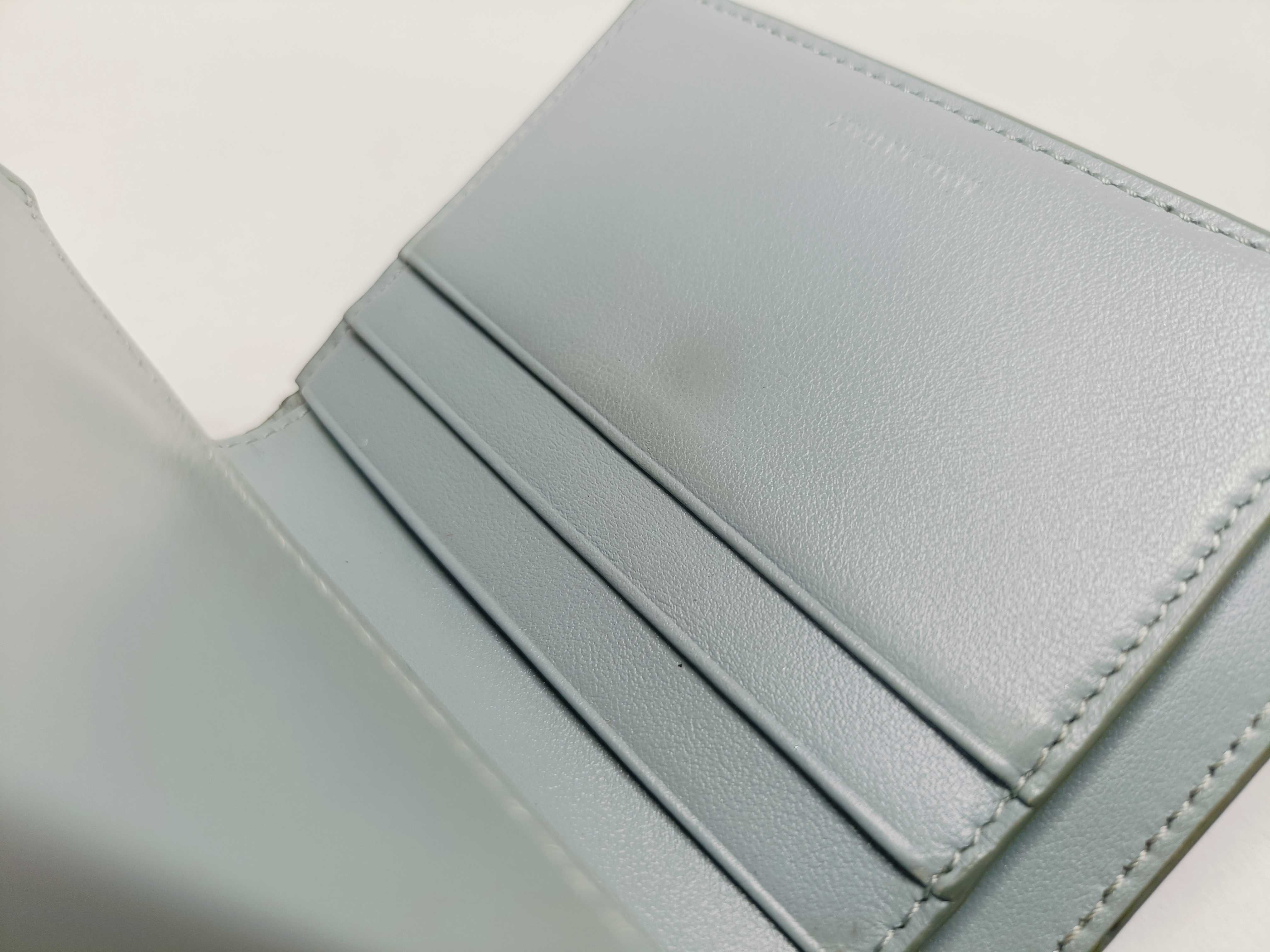 Triomphe Trifold Wallet, Light Blue — view 13