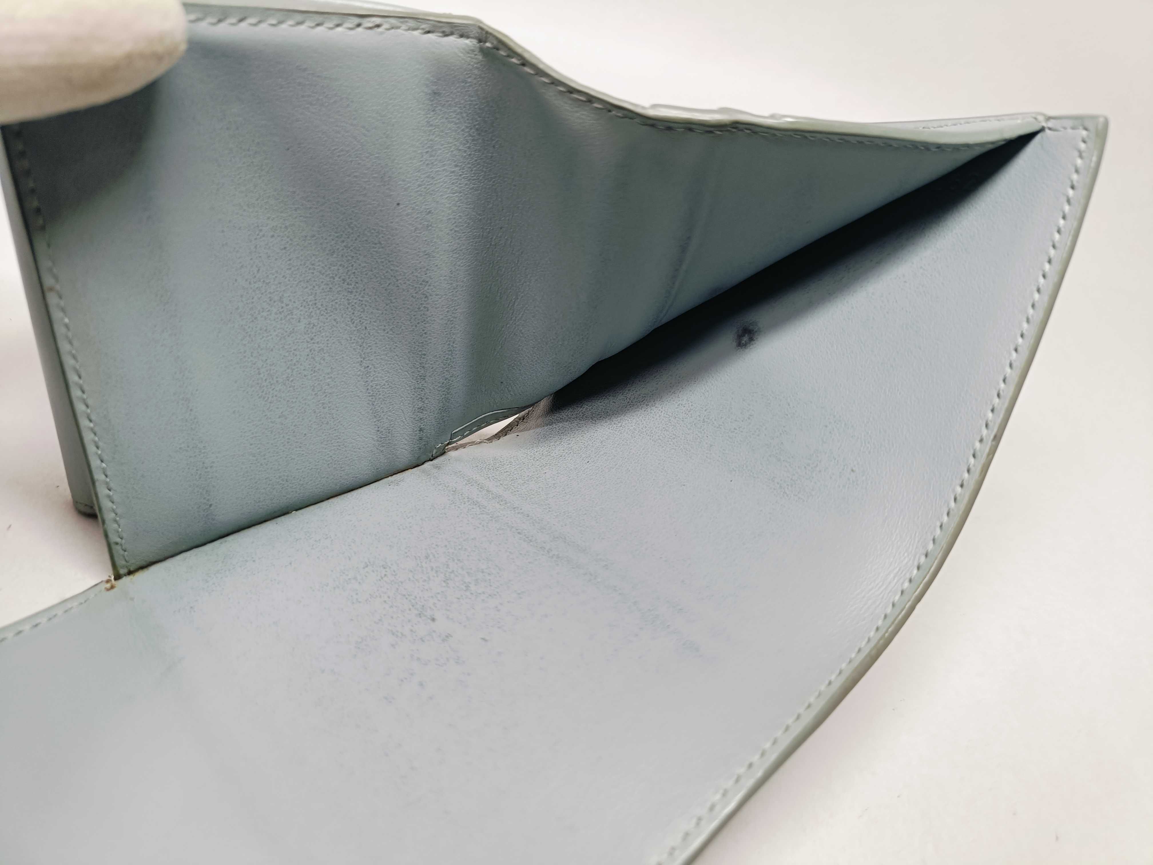 Triomphe Trifold Wallet, Light Blue — view 15