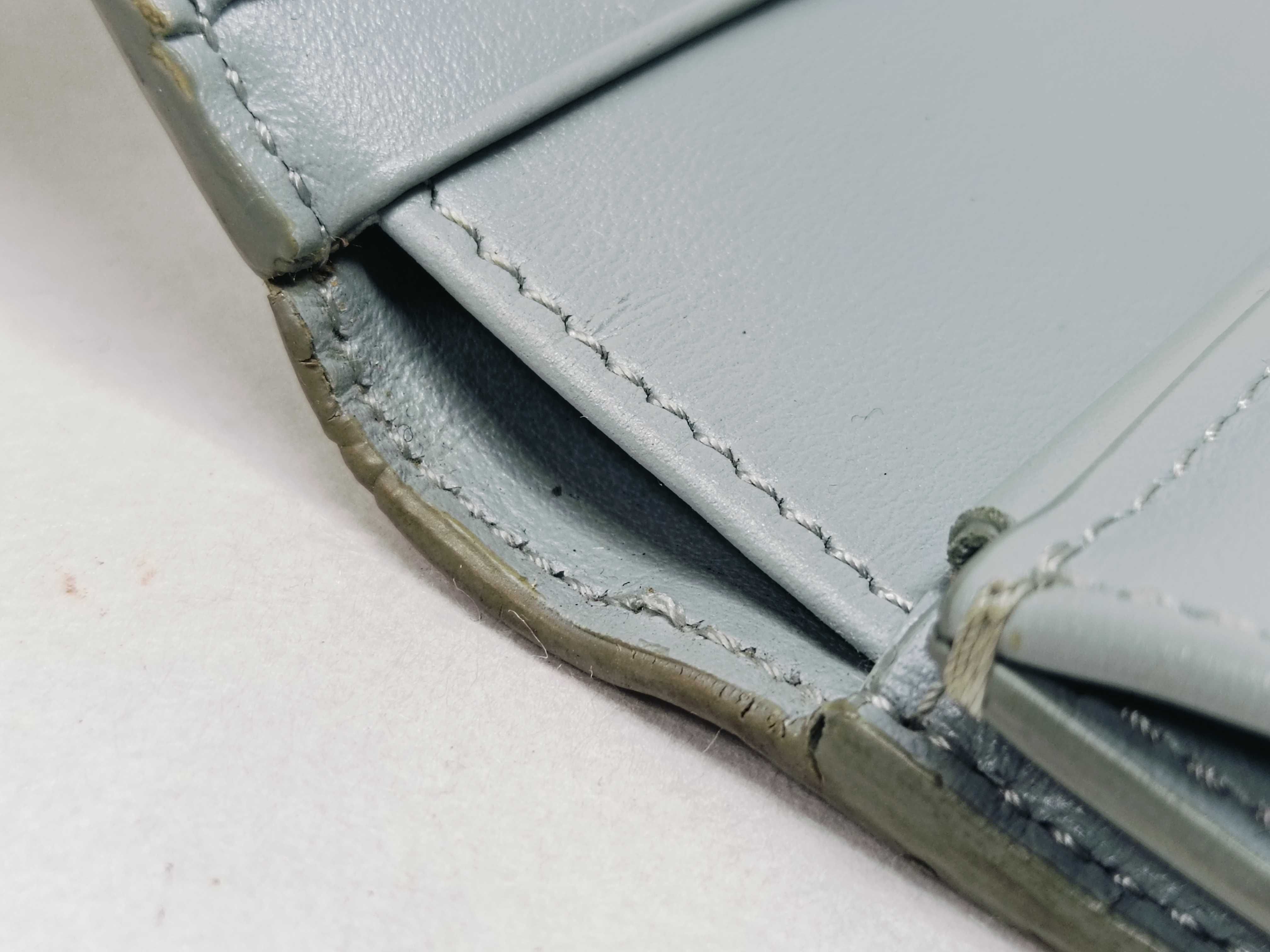 Triomphe Trifold Wallet, Light Blue — view 9