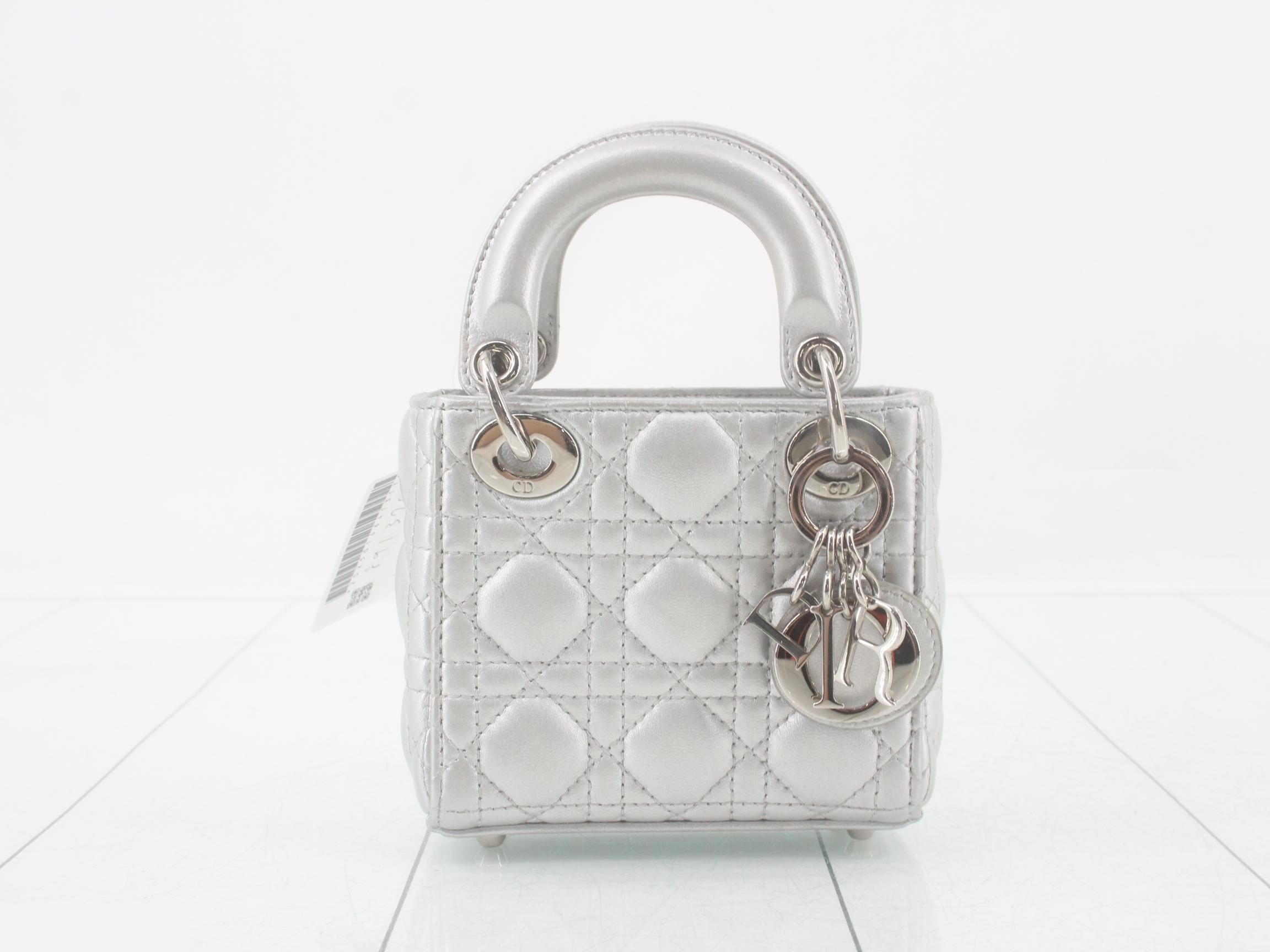 Lady Dior Cannage 2-Way Shoulder Handbag