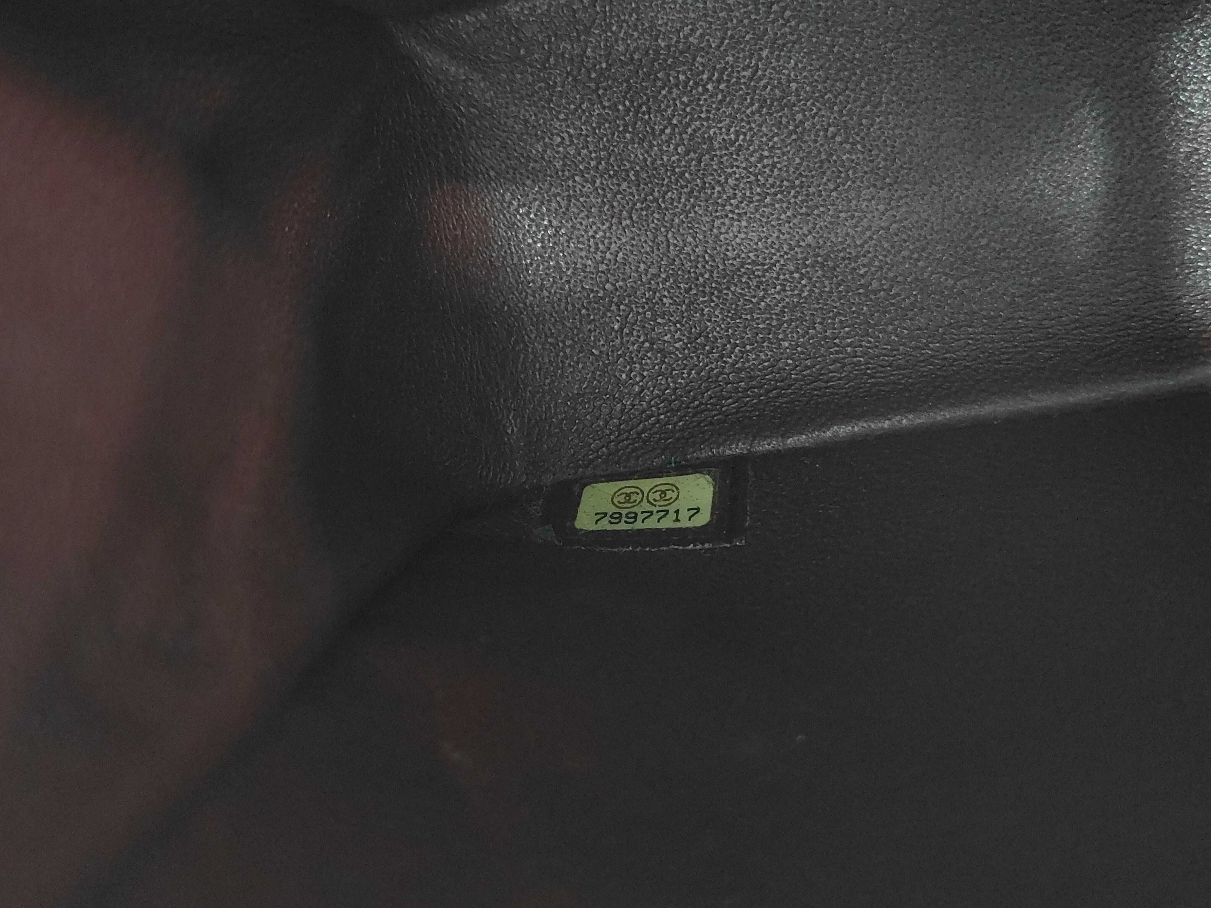 Mini Matelassé Lambskin Black Chain Shoulder Bag (Serial Number 7) — view 11